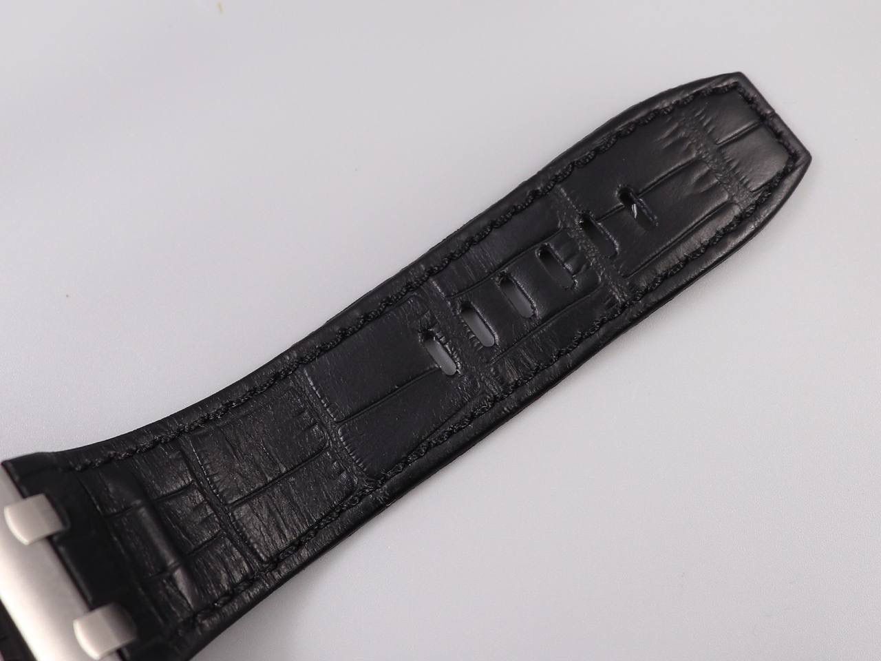 A P26411PO钢壳黑陶圈系列，直径44MM，搭载订制版12H计时3126机芯，特制的顶级橡胶带🔥🔥🔥 最强版＂26411PO＂系列🔥💯