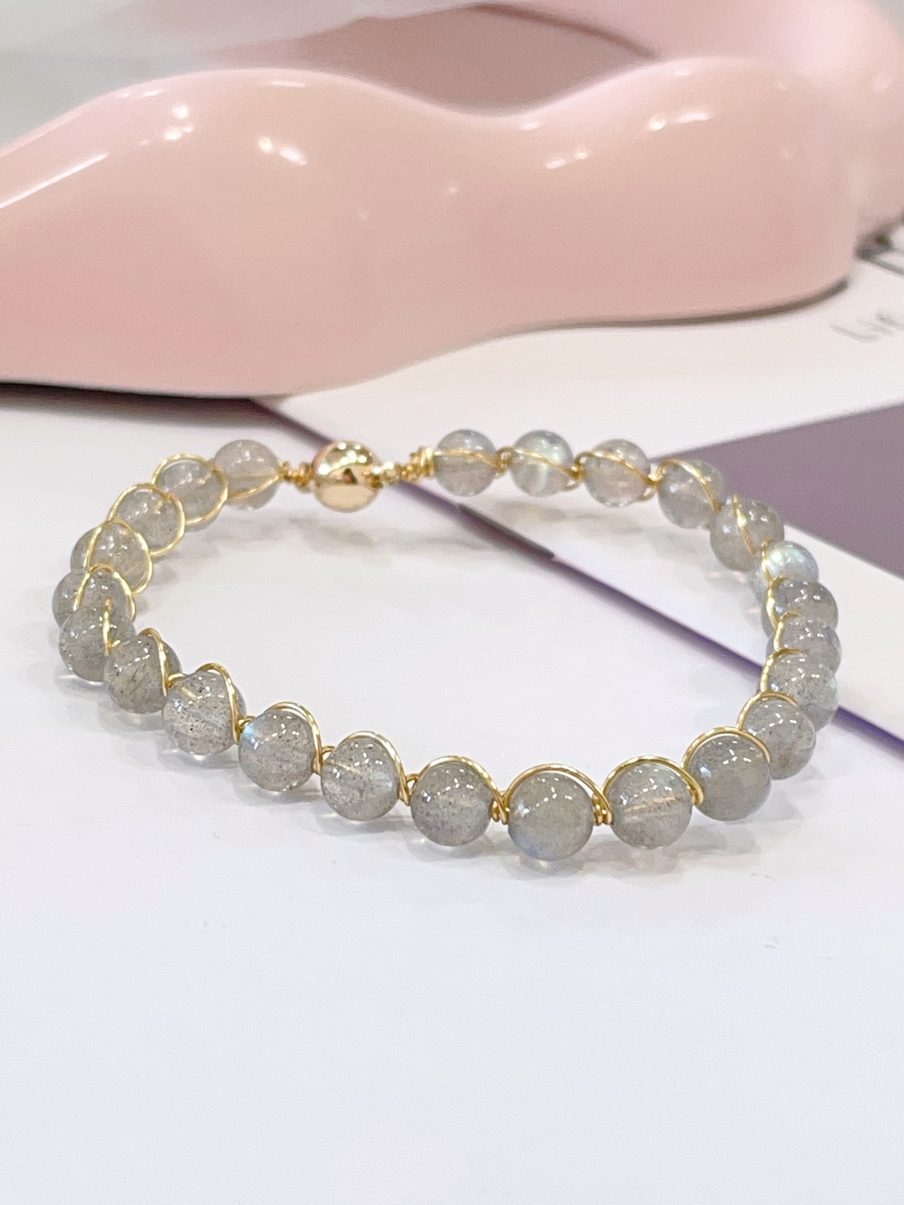 🌙 月光石手串 Moonstone Bracelet | 6mm