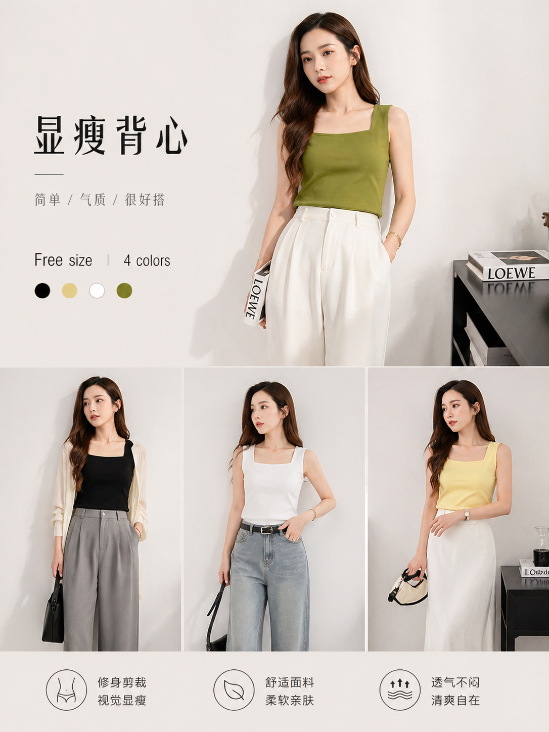 24022  Casual Cotton Short Top