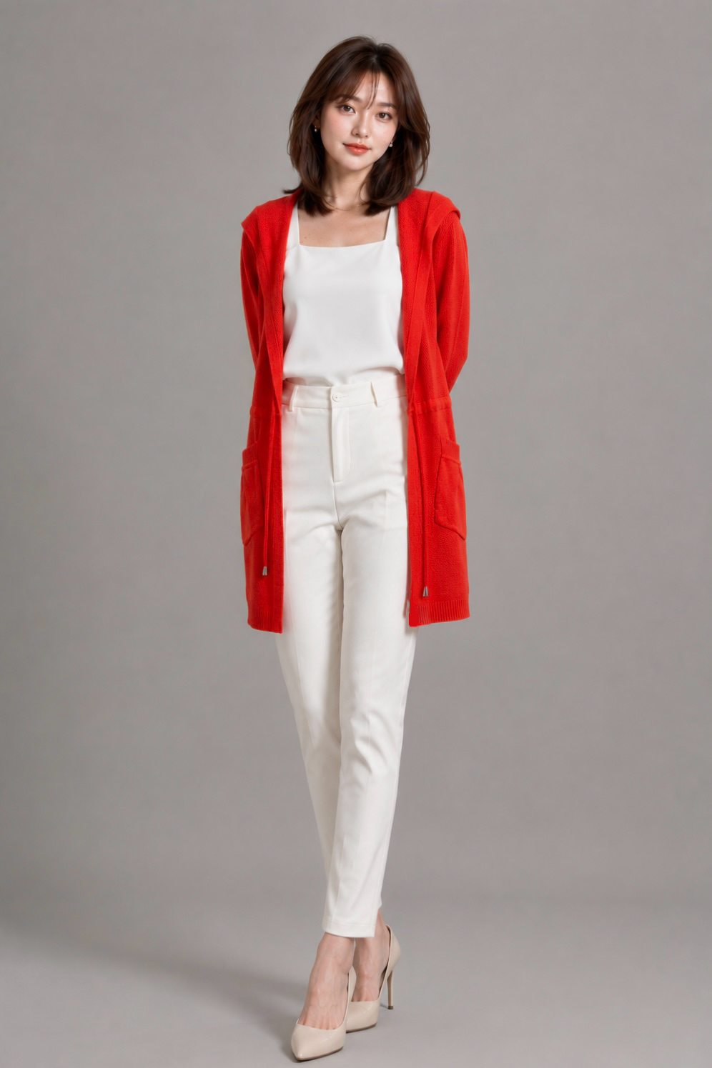 979 Aurora Cozy Knit Hooded Cardigan