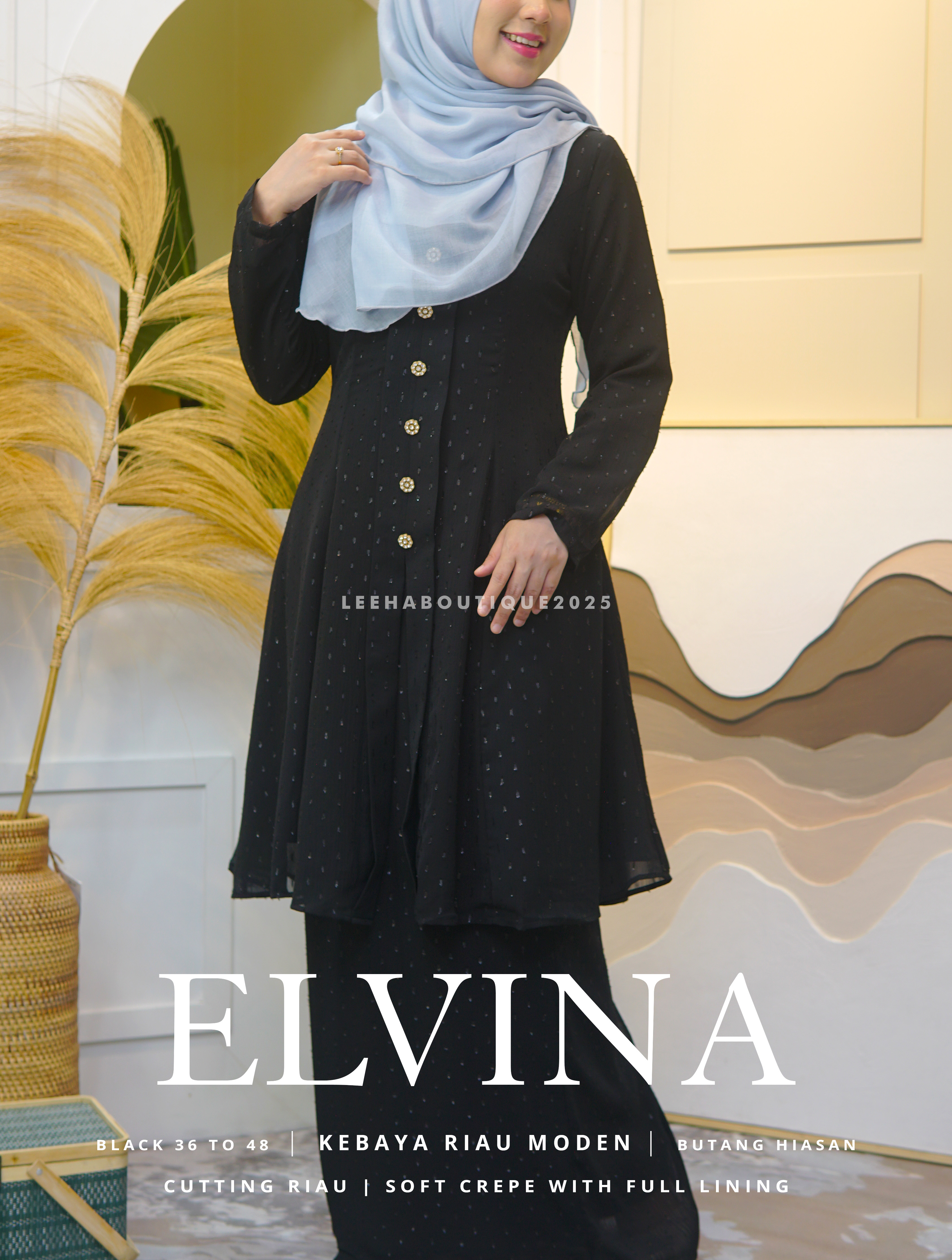 Kebaya Riau Moden Elvina ✨