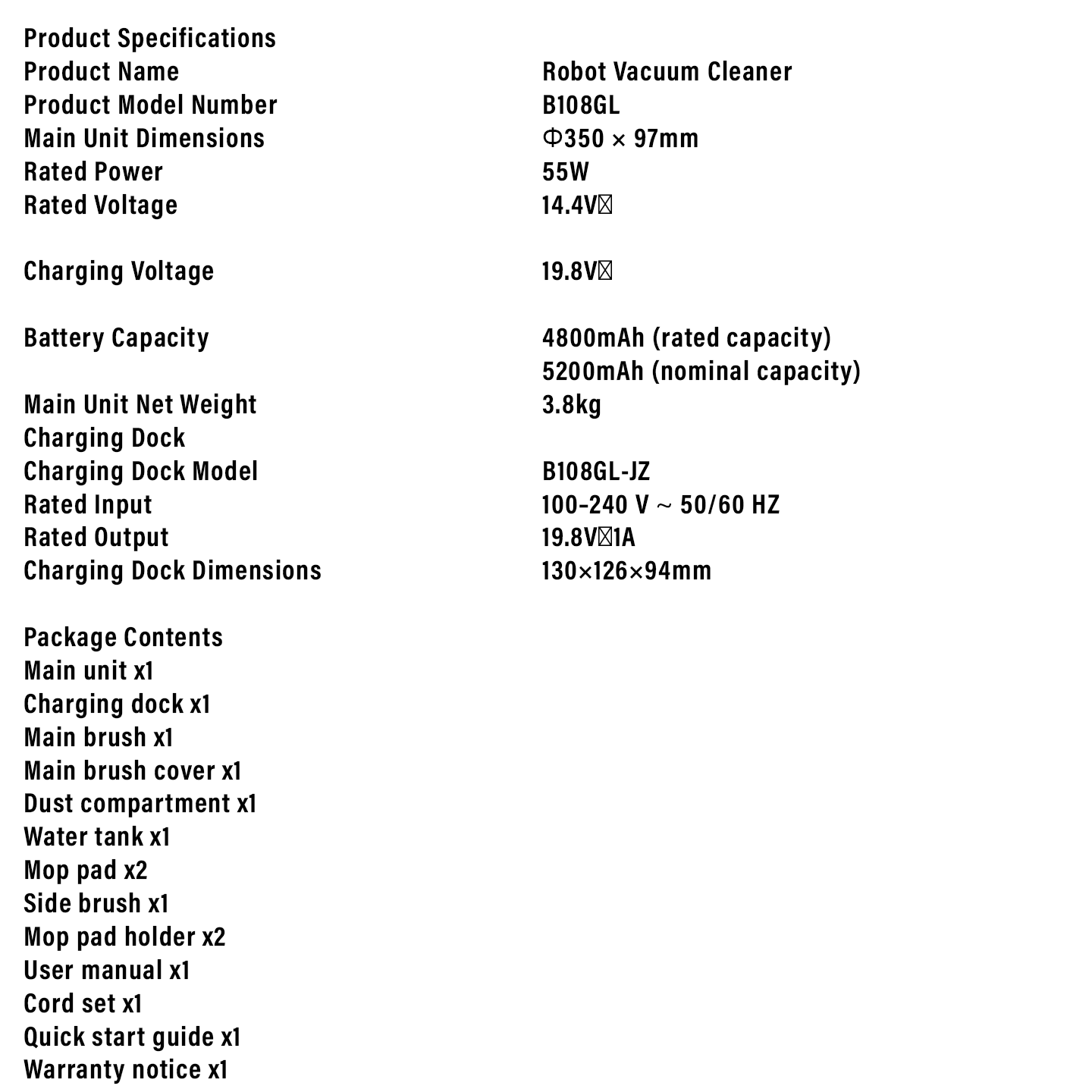 Xiaomi Robot Vacuum S20+ Dual Mop White (BHR8159EU)