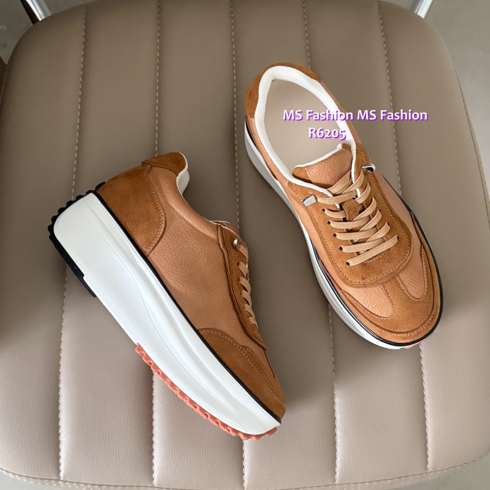 R6205 韓國🇰🇷真皮拼接Sneakers
