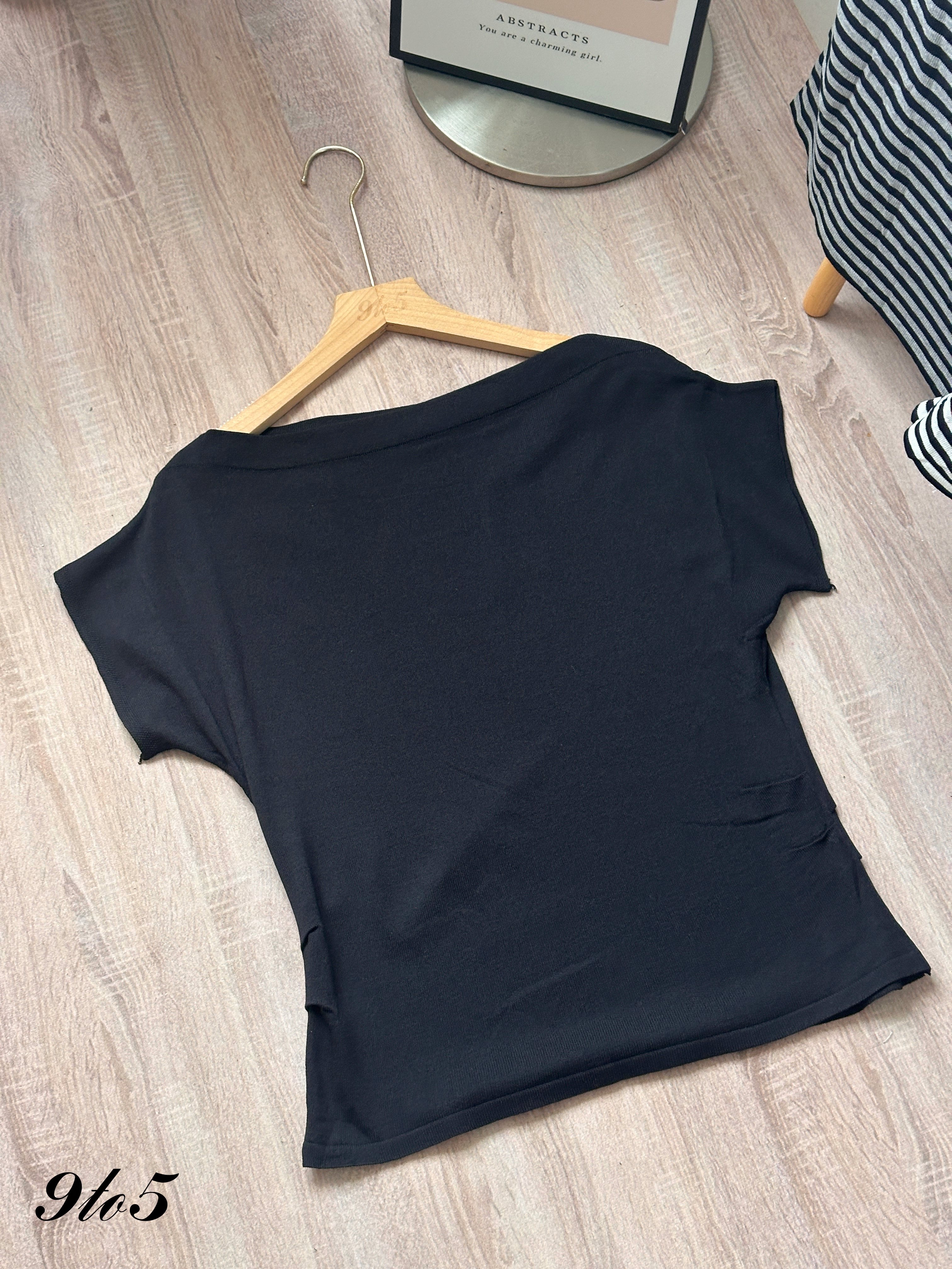 T4362 Boat Neck Knit Top - 3 Colors 