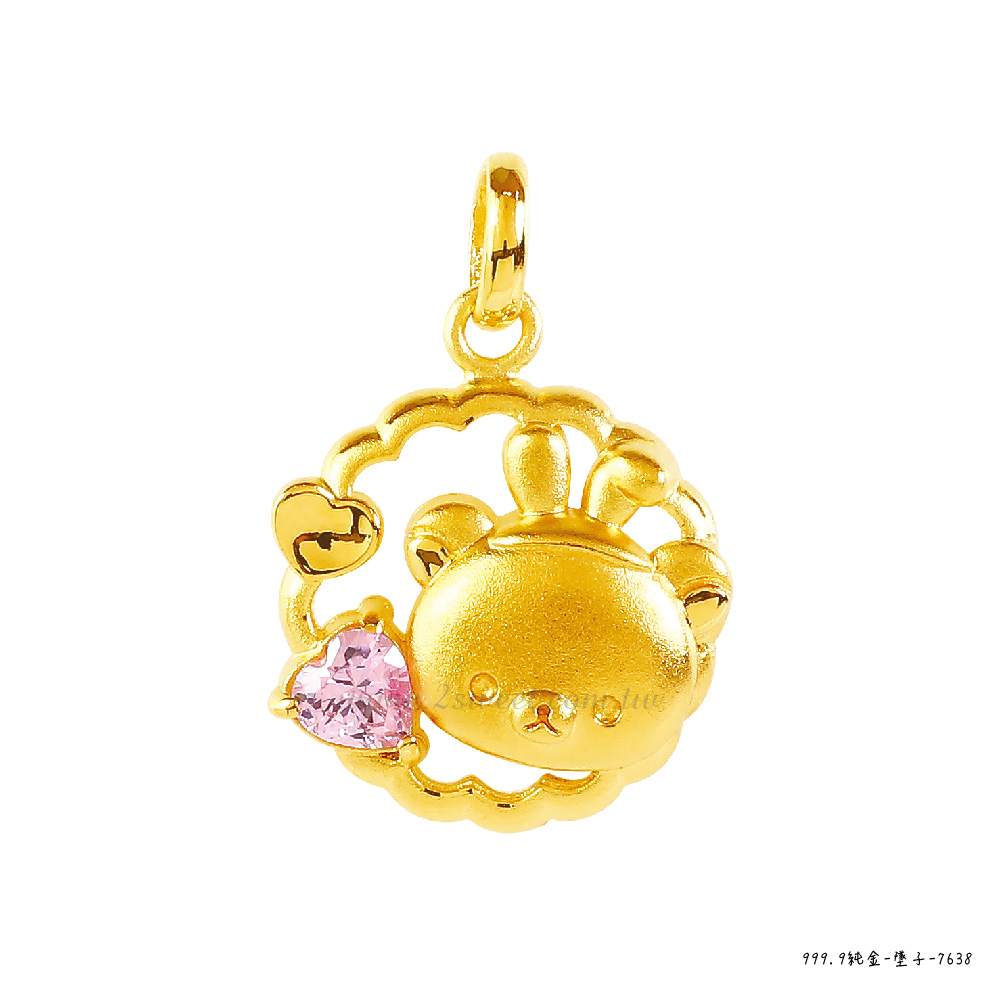 📦訂購 台灣代購 2sweet 甜蜜約定 Rilakkuma 鬆弛熊 兔兔風系列 黃金吊墜頸鏈