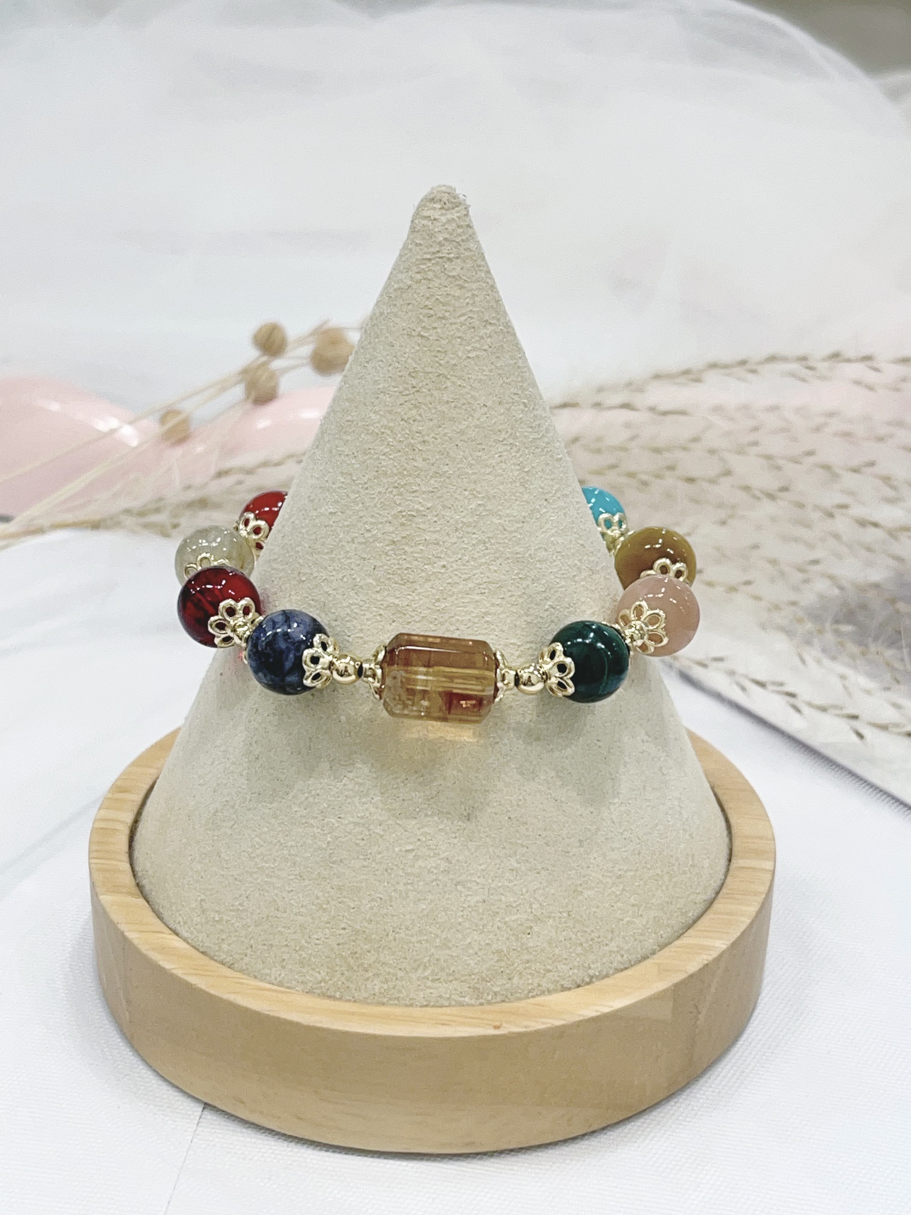 🍬 糖果黄塔晶 × 多宝水晶手串 Candy Citrine & Multi Crystal Bracelet | 10mm