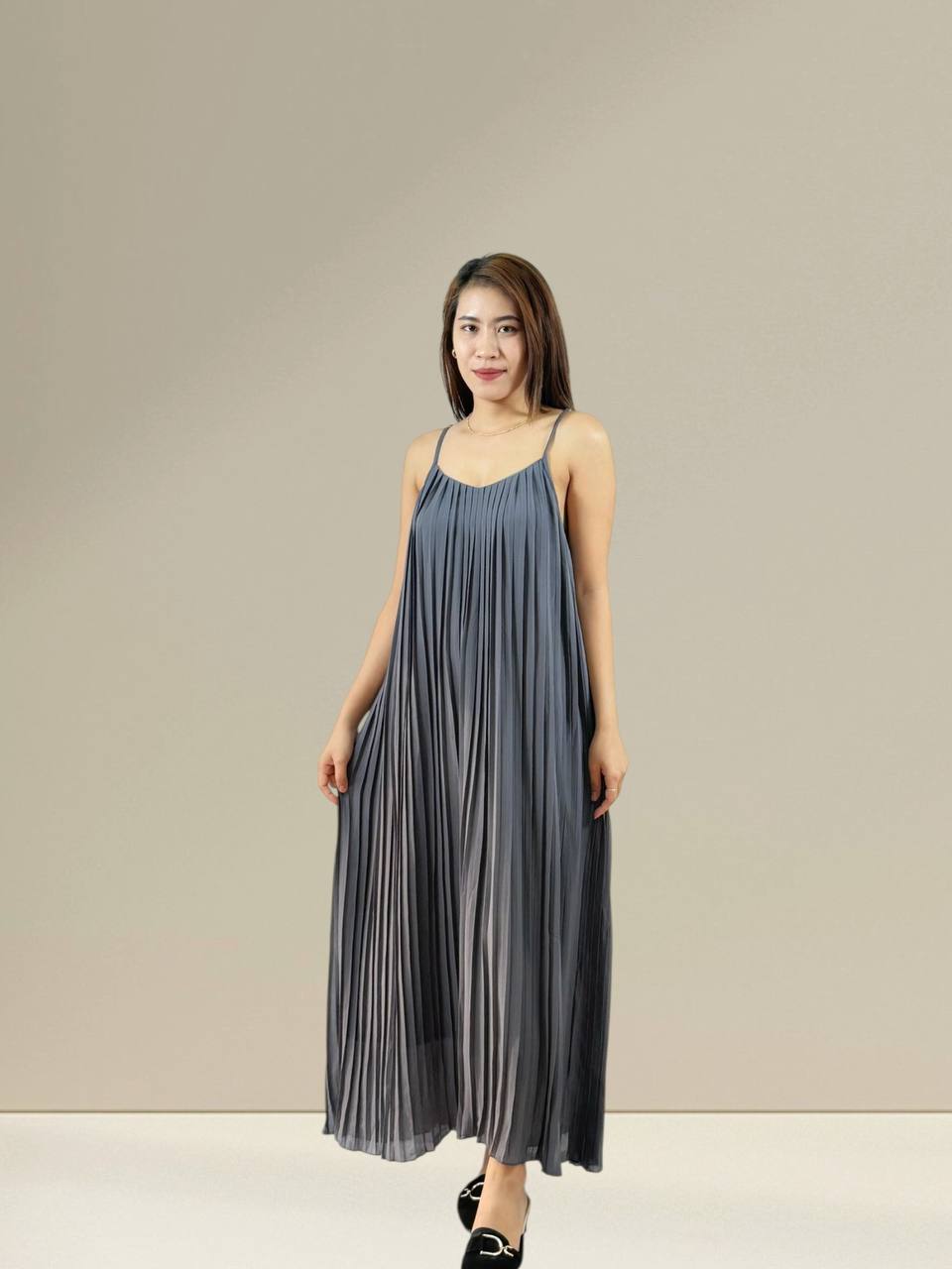 W6601A - Pleated Dress