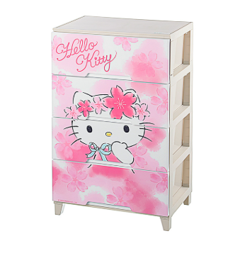 四層木面儲物櫃 HELLO KITTY KT6634A