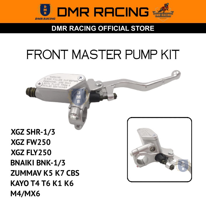 XGZ SHR-1 SHR-3 BNK-1/3 K5 K7 T4 T6 FW250 FLY250 MX6 250cc Front Master Brake Pump Assy Std Motocross 250