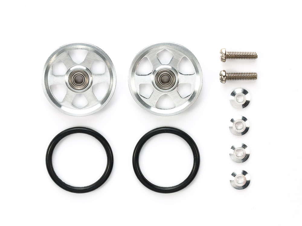 19mm ALUMINUM BALL-RACE ROLLERS (6 SPOKES)
