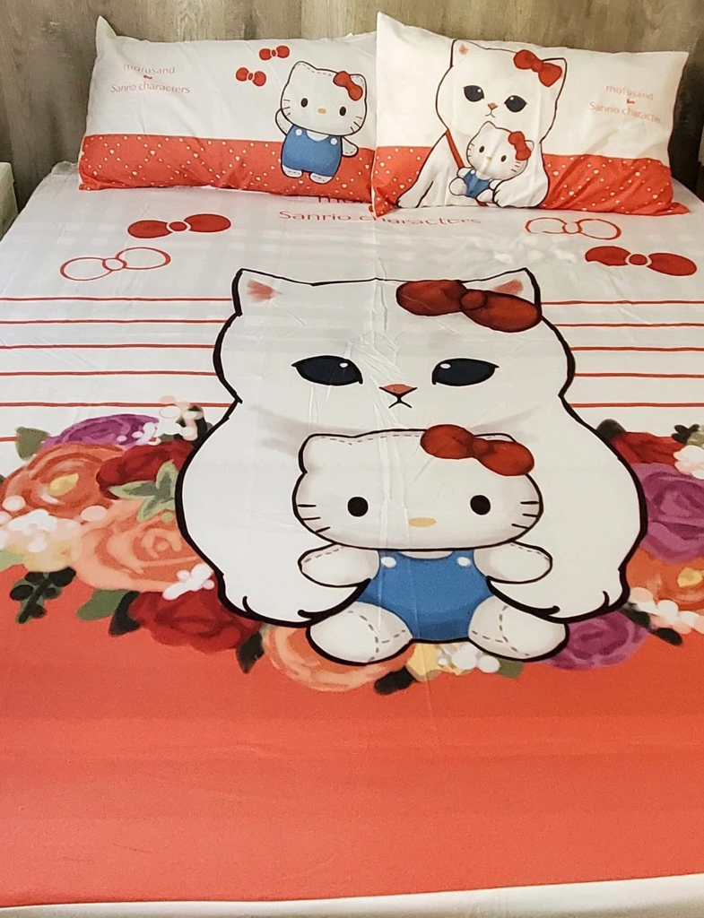 🇹🇼台灣超商限定 Mofusand x Hello Kitty 床上用品系列