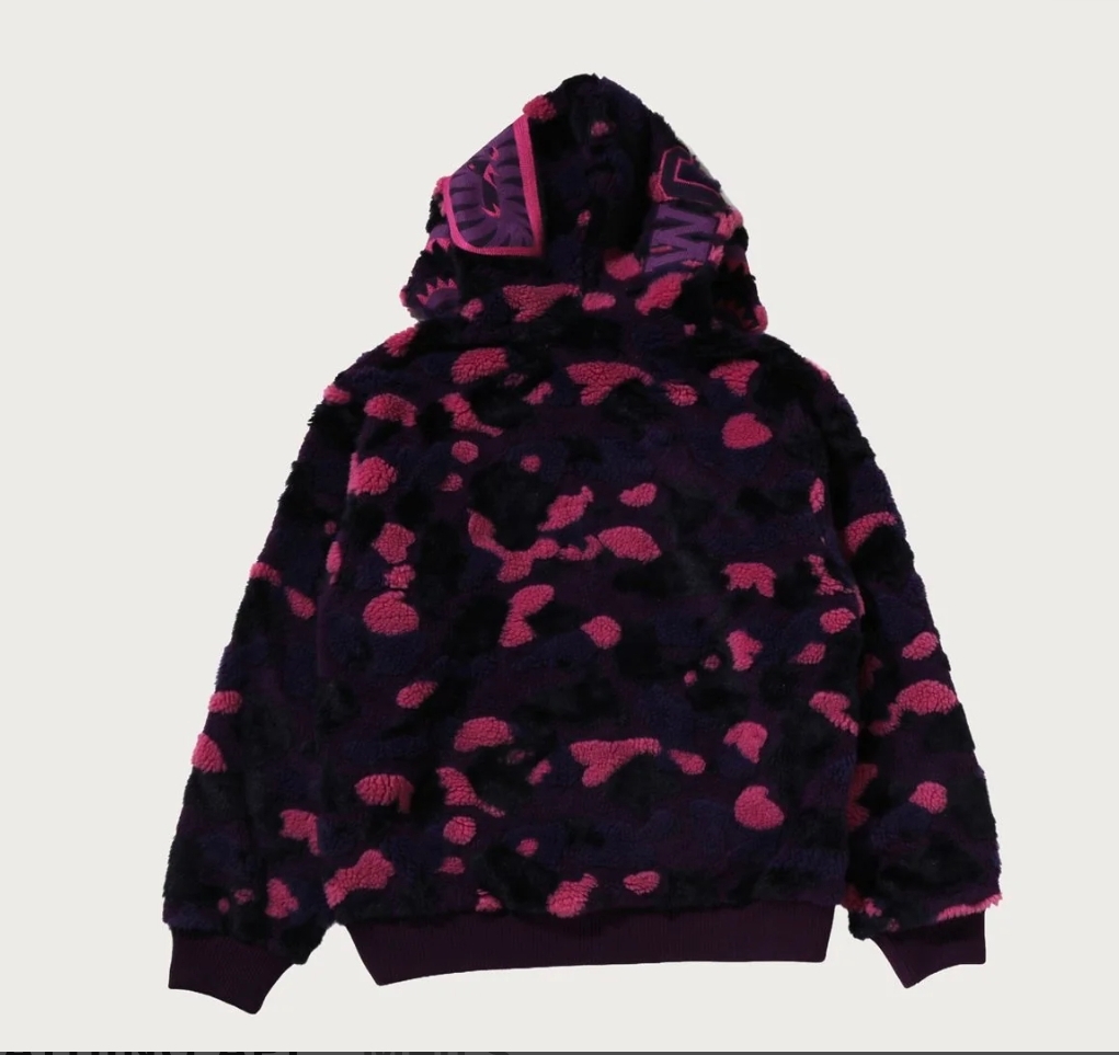 10.17 BAPE color camo shark BOA zip hoodie