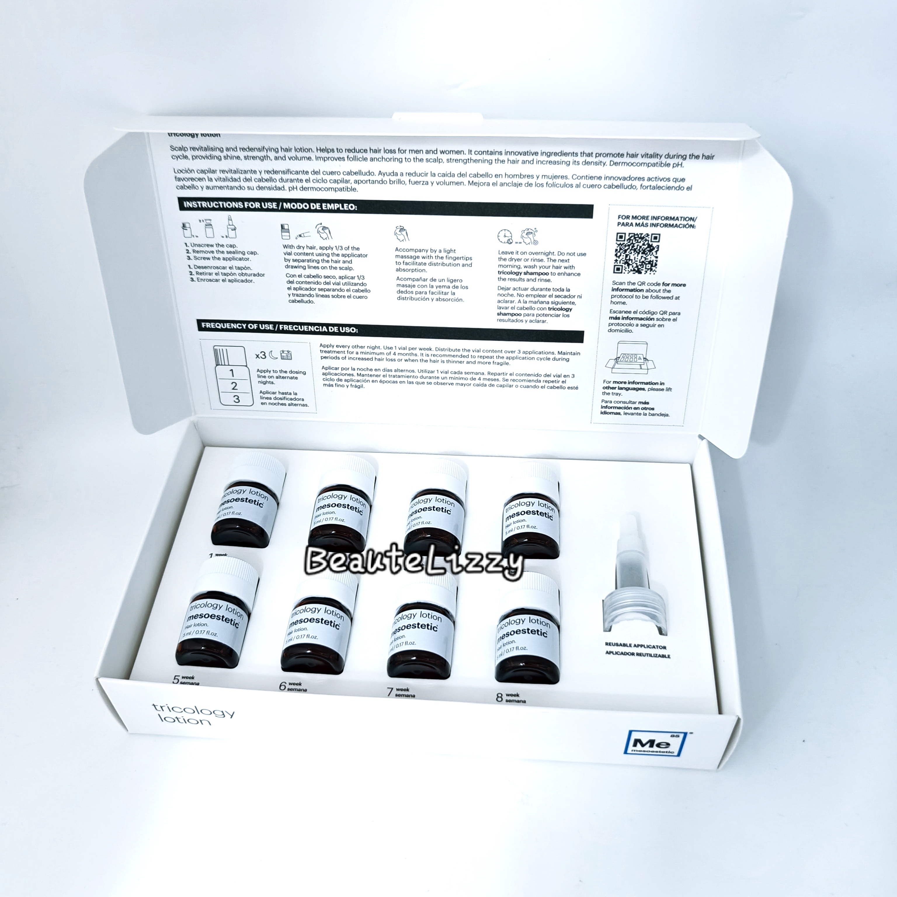 mesoestetic 強化毛囊精華 tricology lotion 1盒 5ml x 8支 （ 平行進口）# 129：0
