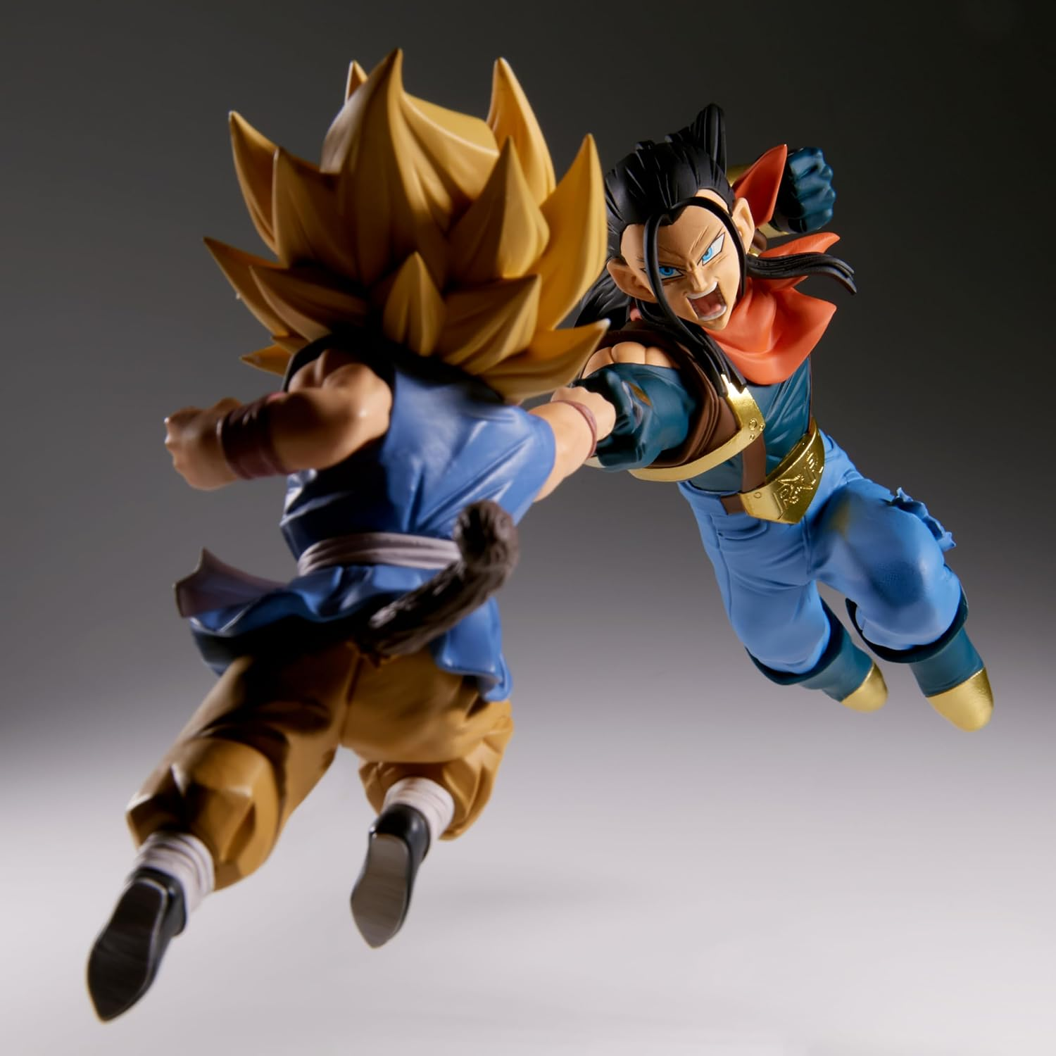Banpresto, Match Makers Figure: Dragon Ball GT, Super Android 17 vs Super Saiyan Son Goku 龍珠Z 17號 vs 超級撒亞人 孫悟空