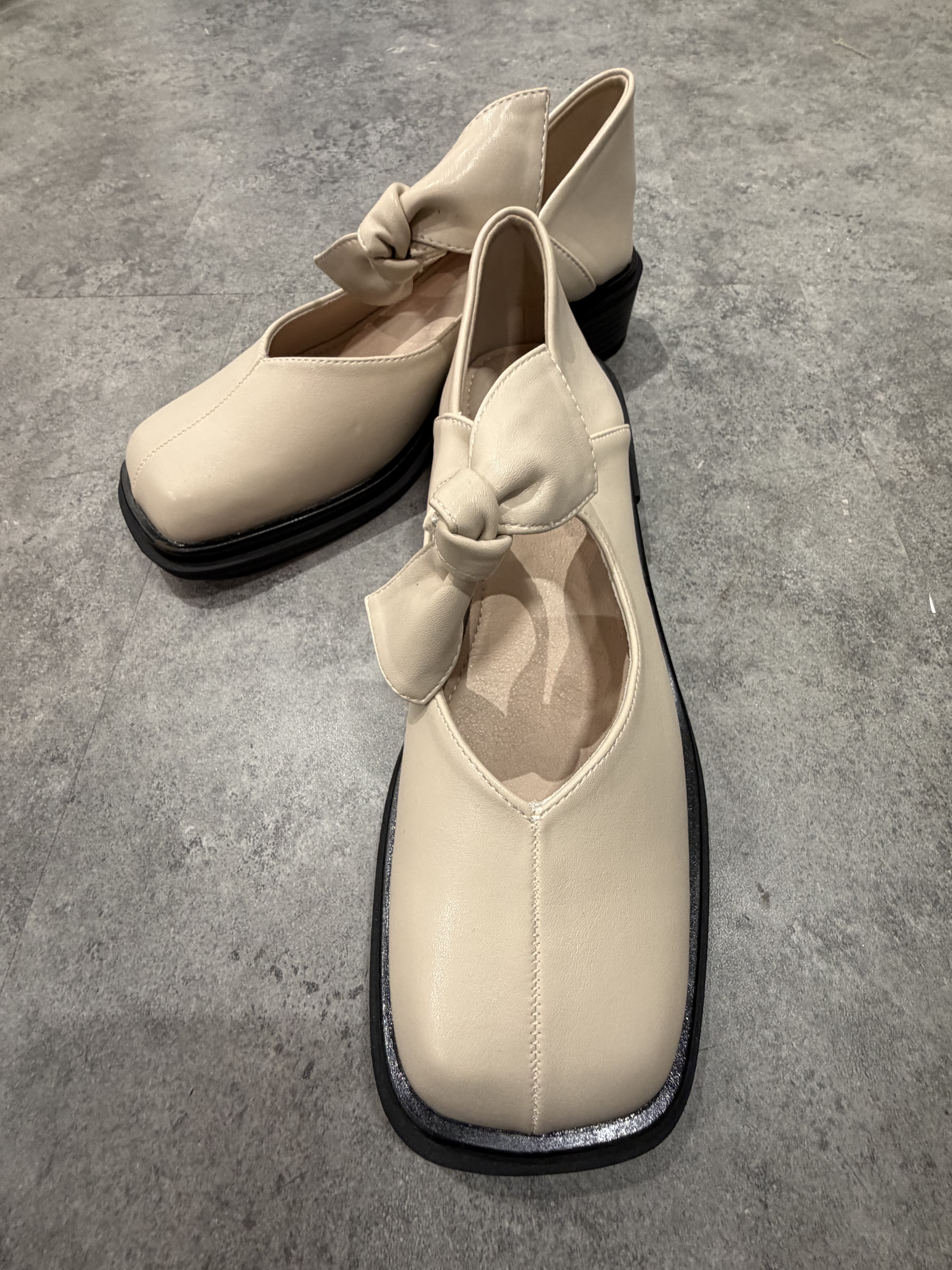 復古方頭瑪麗珍鞋