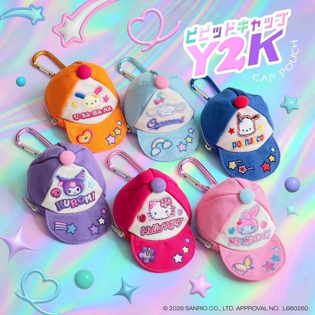 日本預訂📍日本Sanrio Y2K Cap帽造型袋仔吊飾