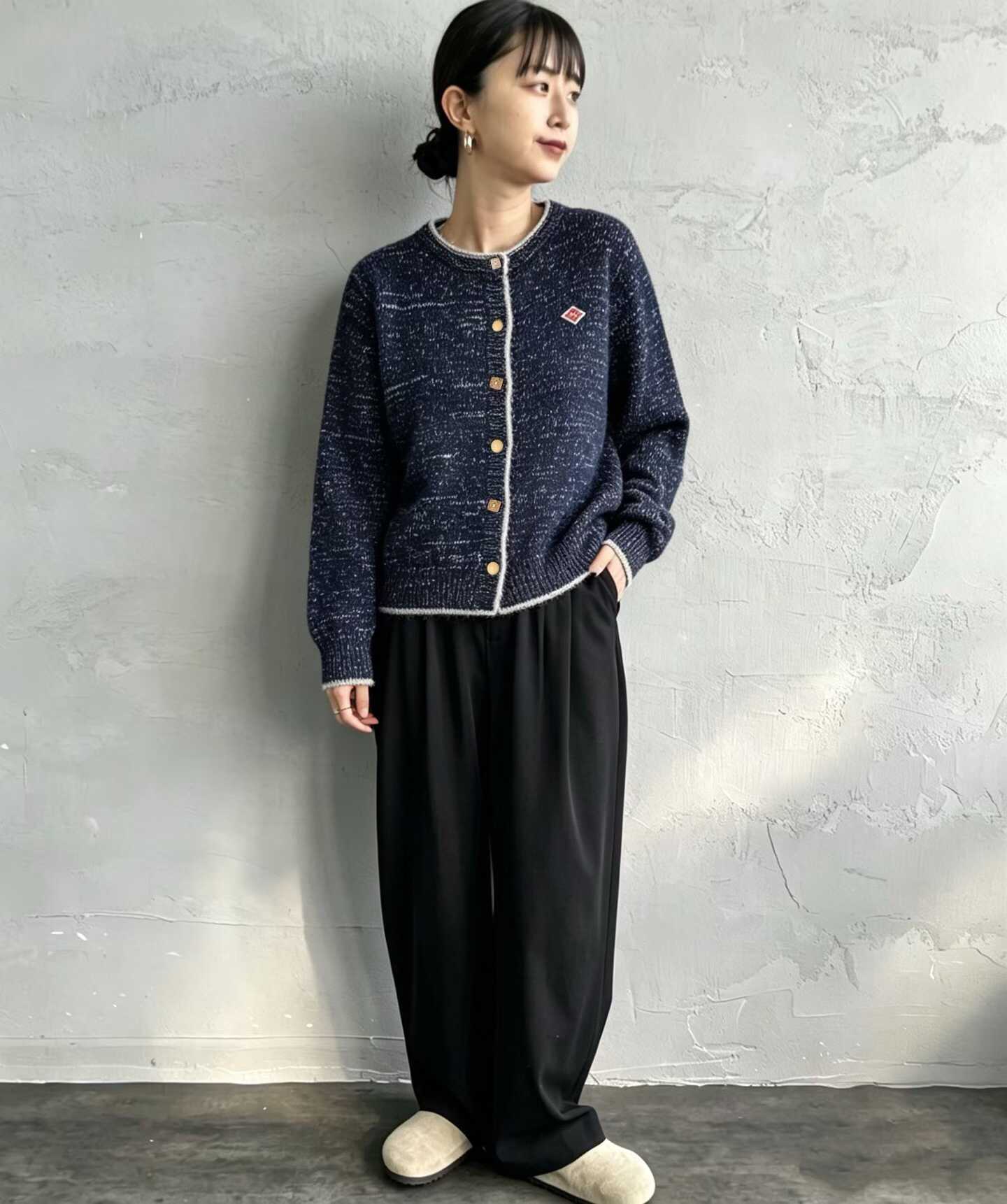 預訂 Danton撞邊開襟毛衣 [貨號26A1632]