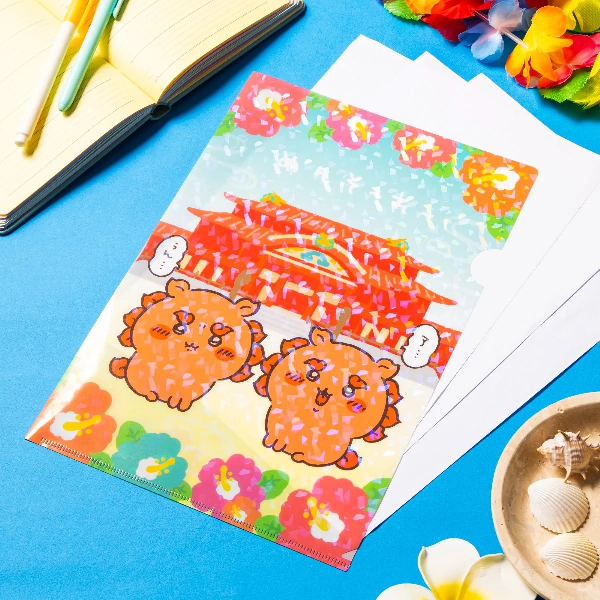 🌸 【預訂】A4 File 風獅系列首里城 - Chiikawa 9/10 新品