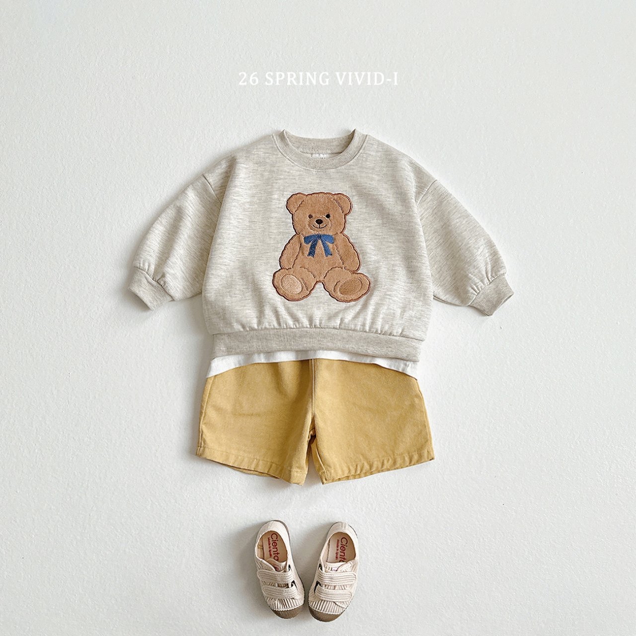 🌸預訂 韓國直送🌸🇰🇷VIVIDI三色動物刺繡貼花寬鬆衛衣