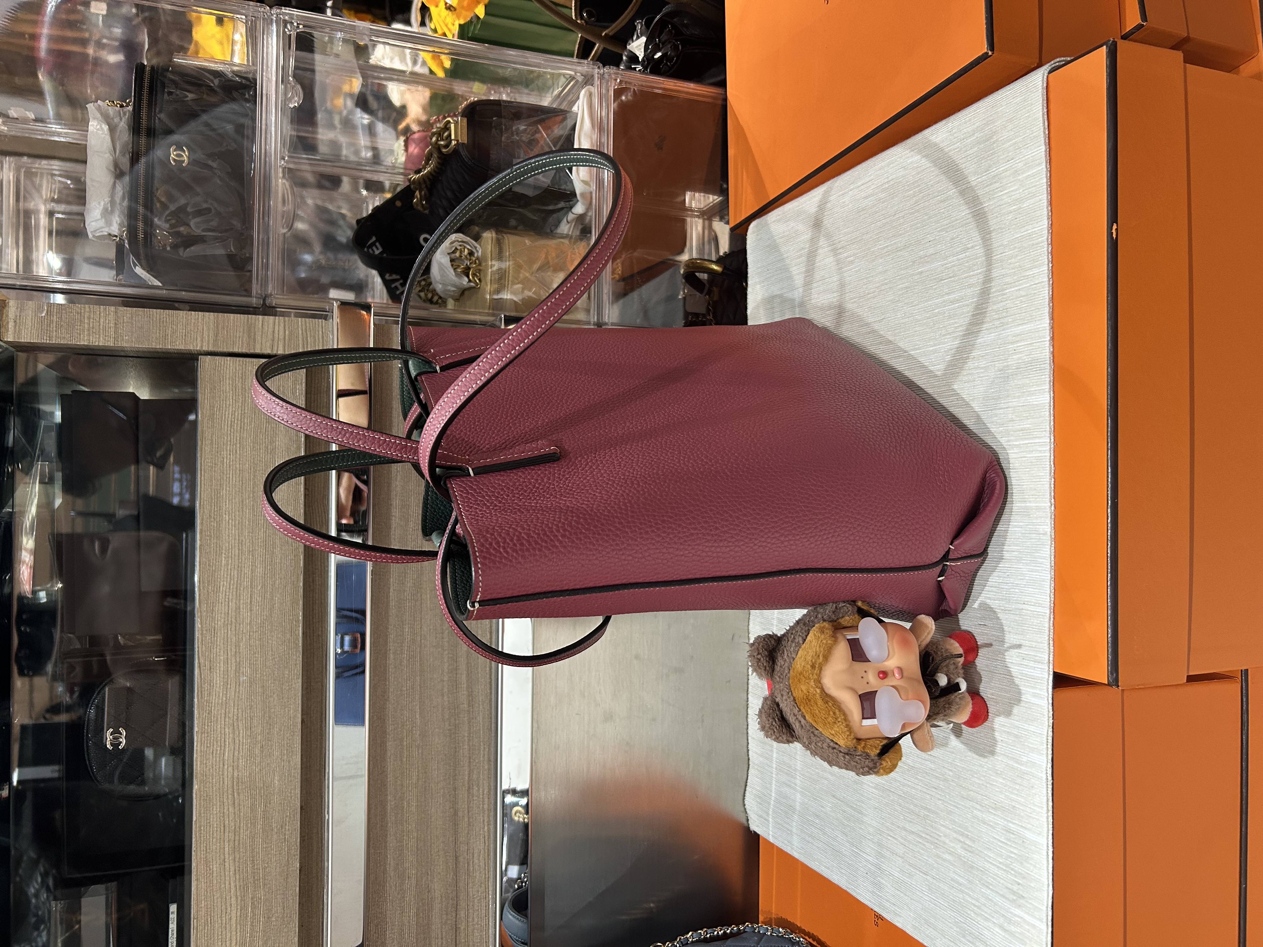 Moynat tote bag reversible calfskin  ,100%Authentic,98%new✅Dust bag