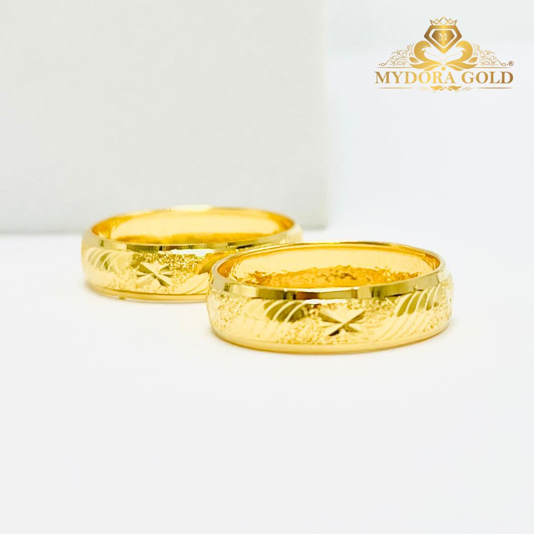 MYDORA Cincin Belah Rotan Klasik Bajet l Emas 916/22K