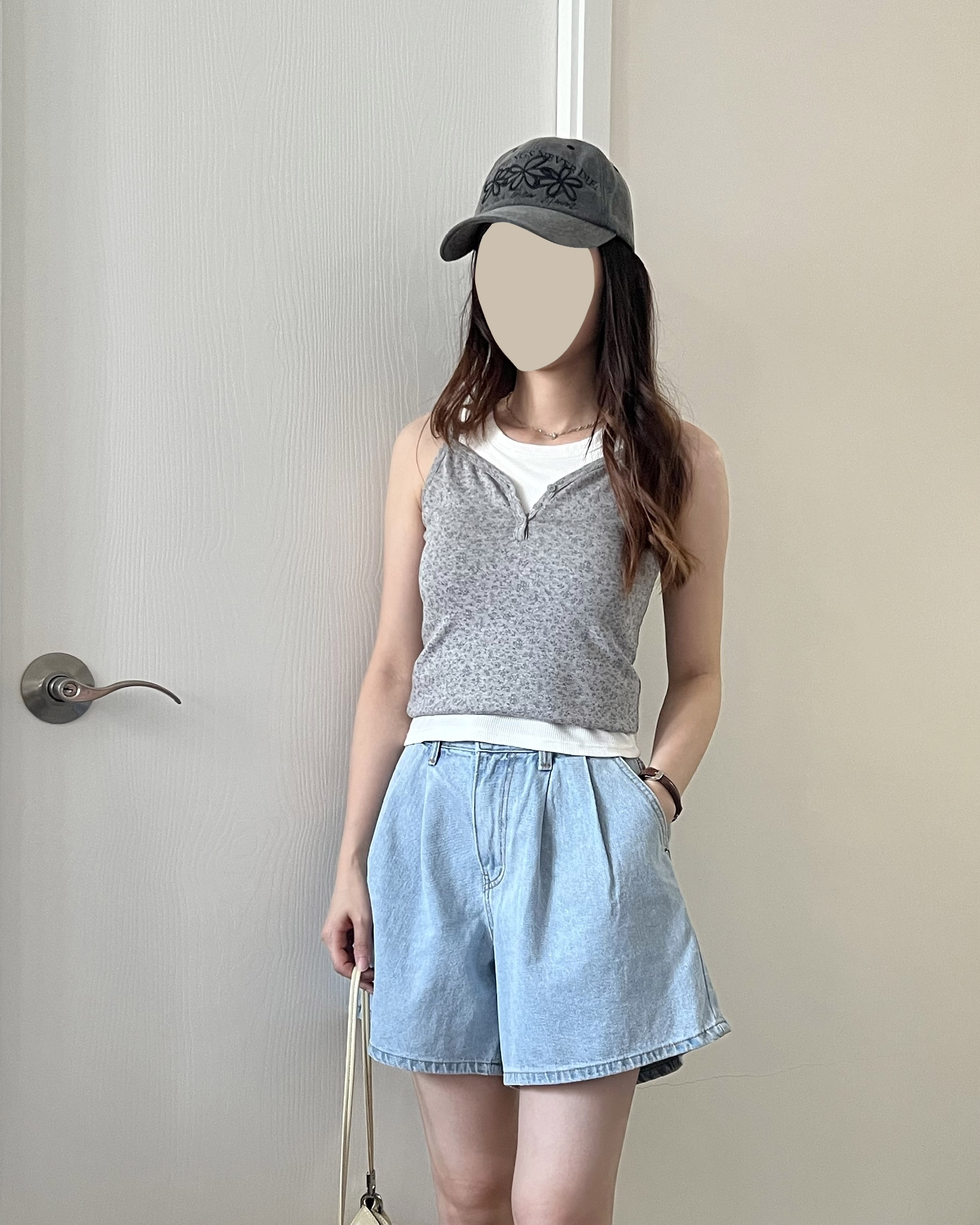 夏日清新碎花背心