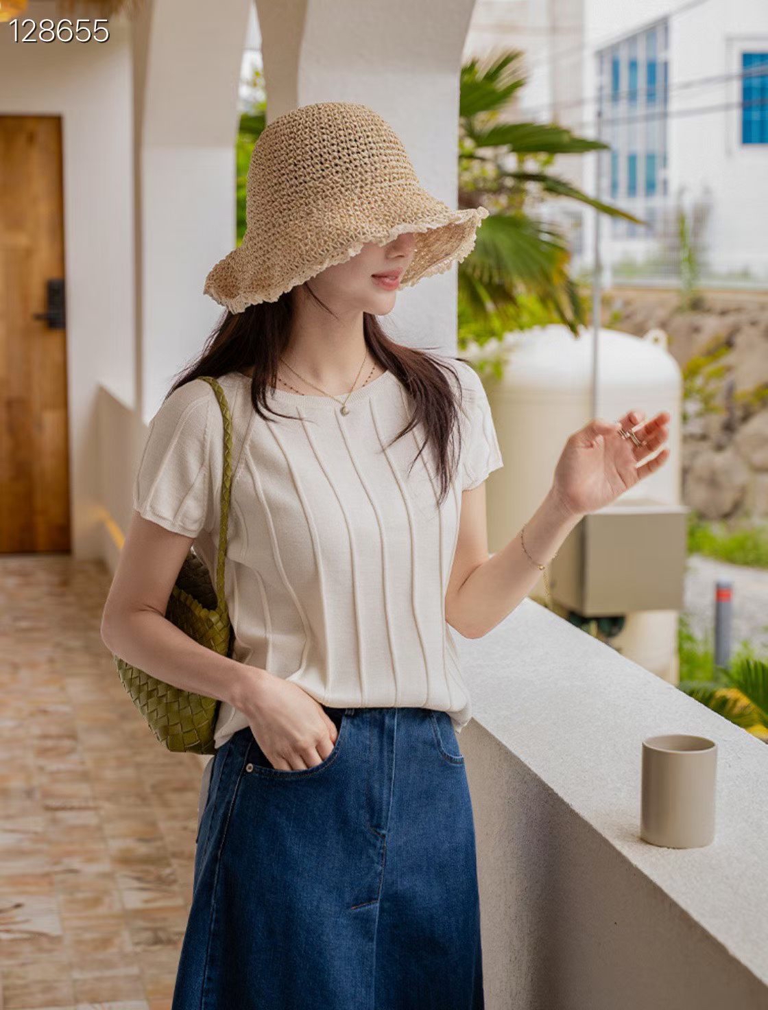 LY18 花邊草帽