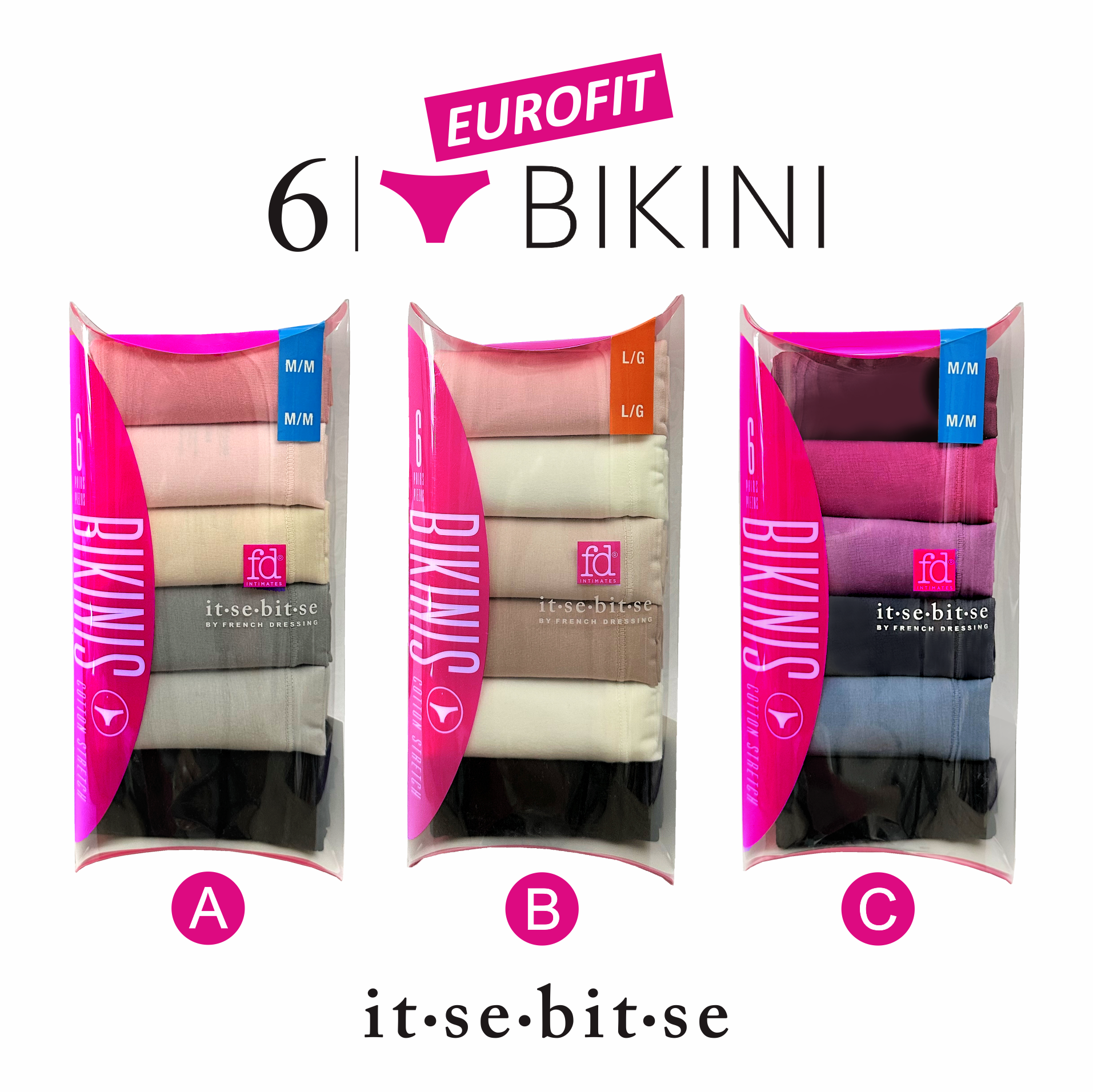 歐洲原裝貨版 【itsebitse 王牌 bikini】6件裝