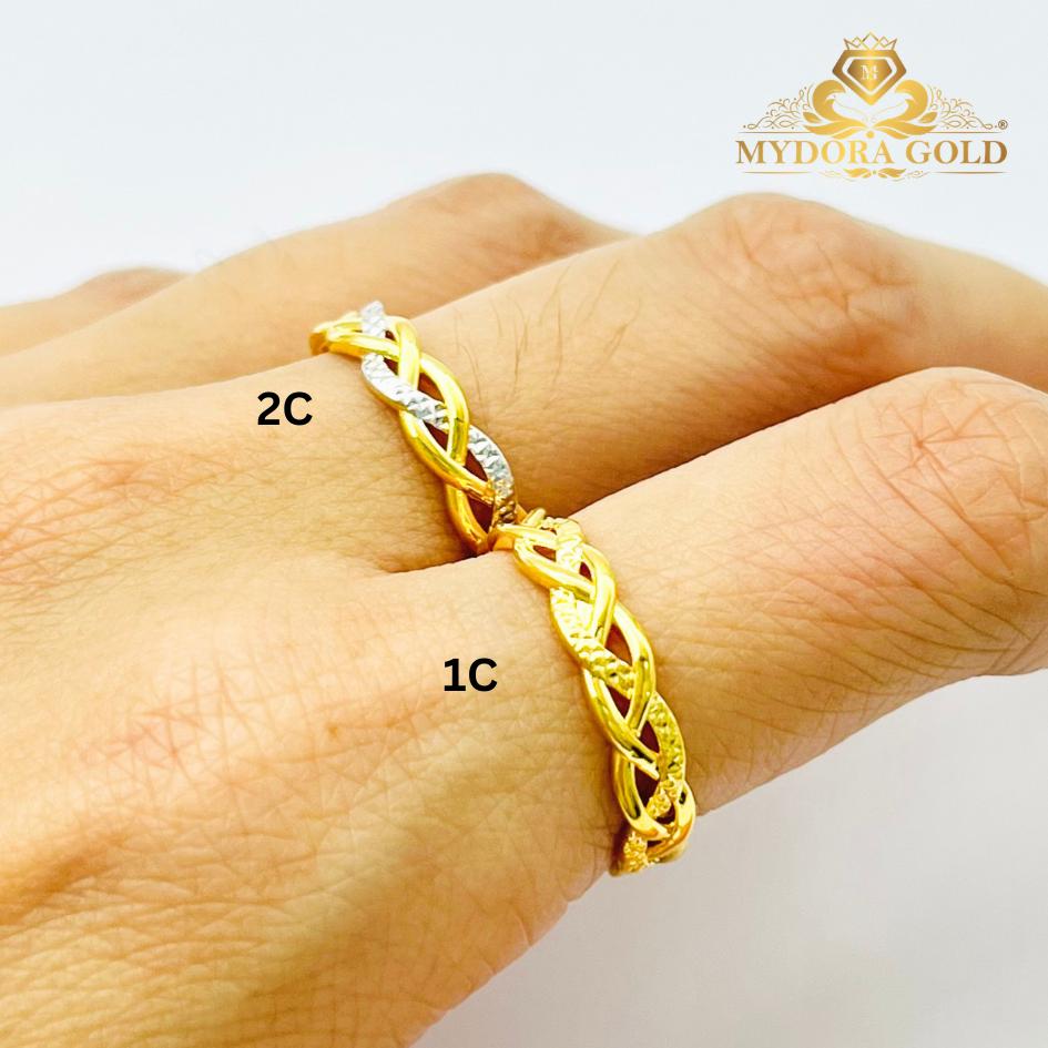 MYDORA Cincin Mini Twisted Rapunzel (5G) l EMAS 916/22K