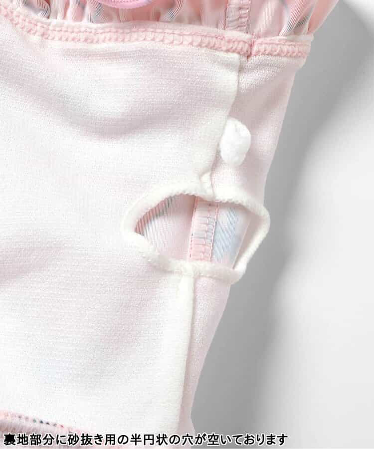 🇯🇵預訂 日本直送🇯🇵BREEZE兩色草莓花卉滿印荷葉邊吊帶連身泳衣