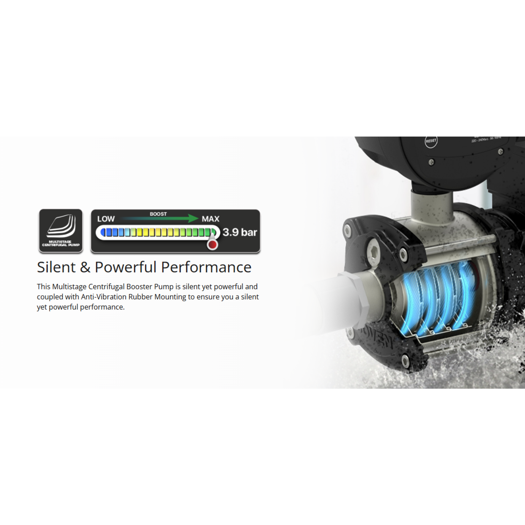 Joven Water Pump 1.0Hp Stainless Steel Automatic Water Pump (JHP 4-40)