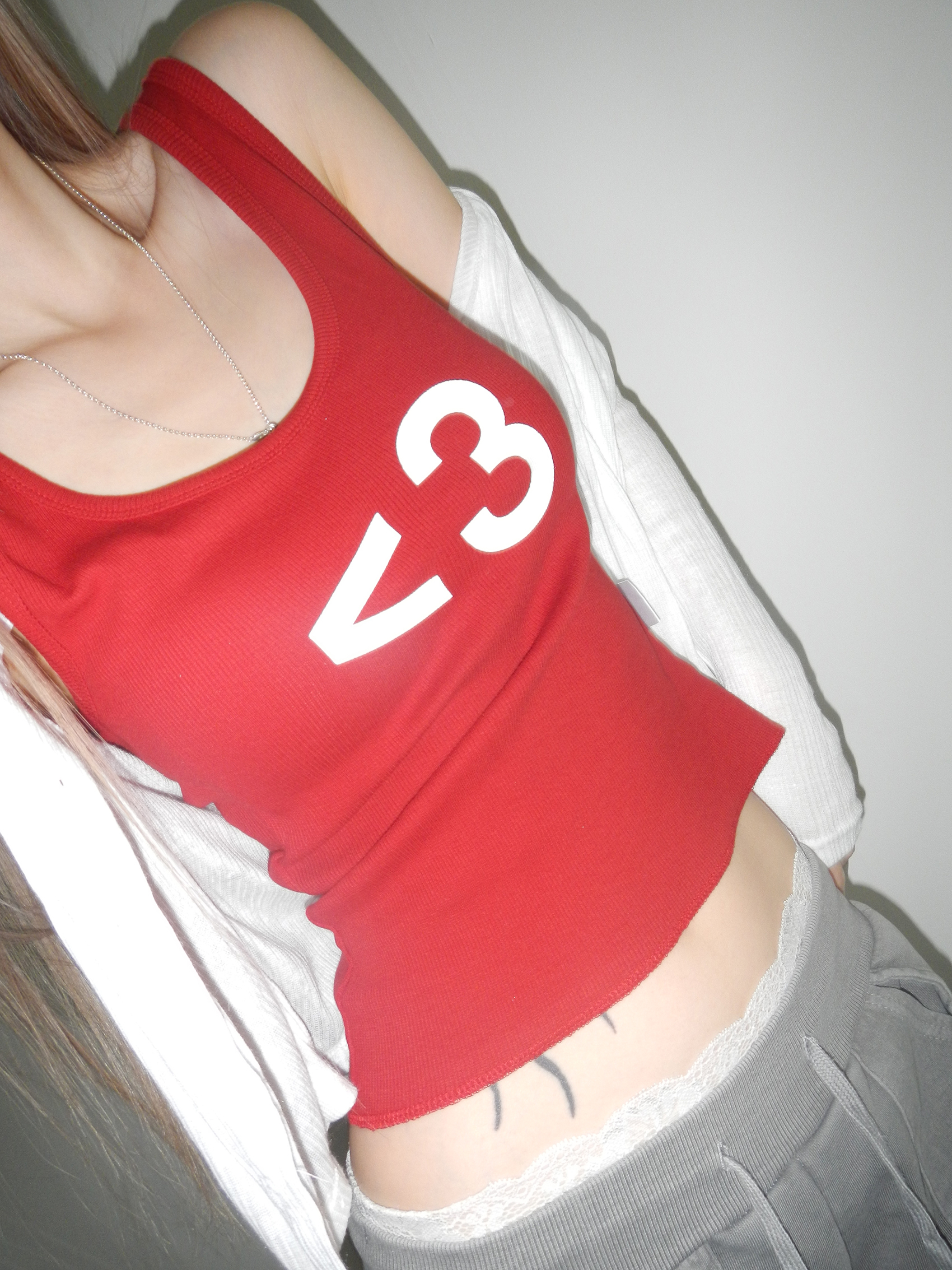 Downtown Girl Heart Print Tank
