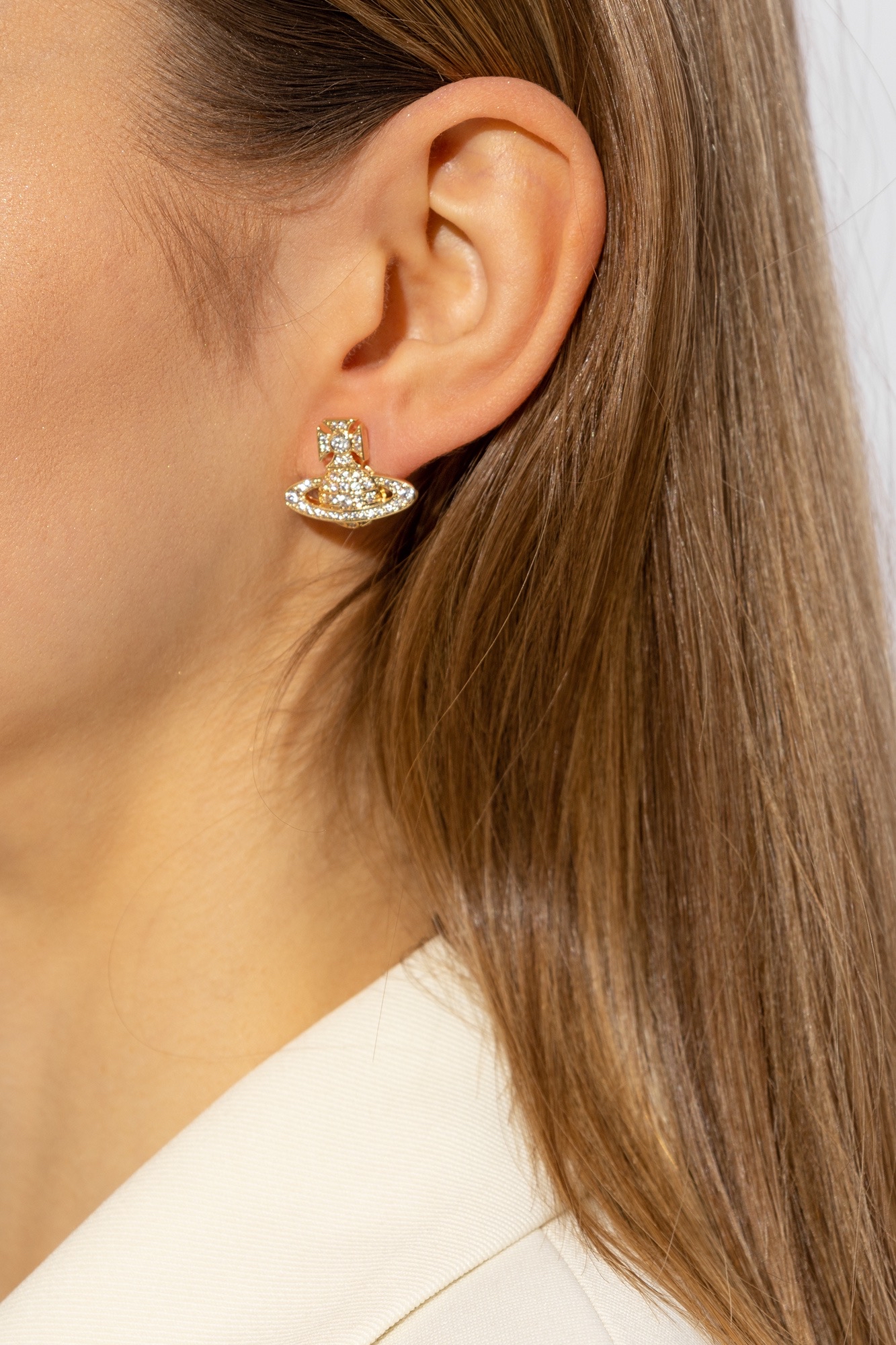 折扣 ✨訂貨📮Westwood 閃石土星耳環