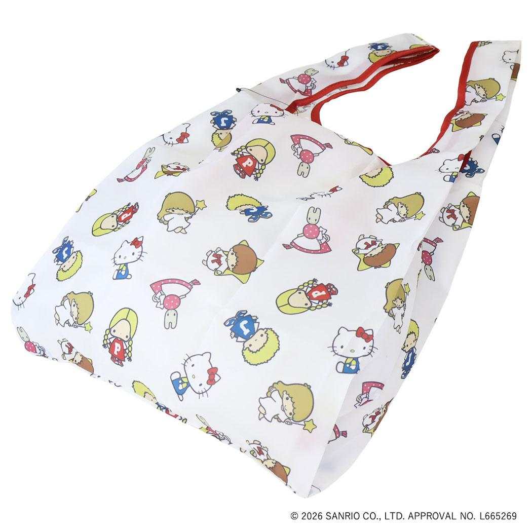 現貨｜Sanrio Hello Kitty Little Twin Stars Marron Cream 茉莉兔 Patty & Jimmy 日版 可摺疊收納 手挽 環保袋 (446980)