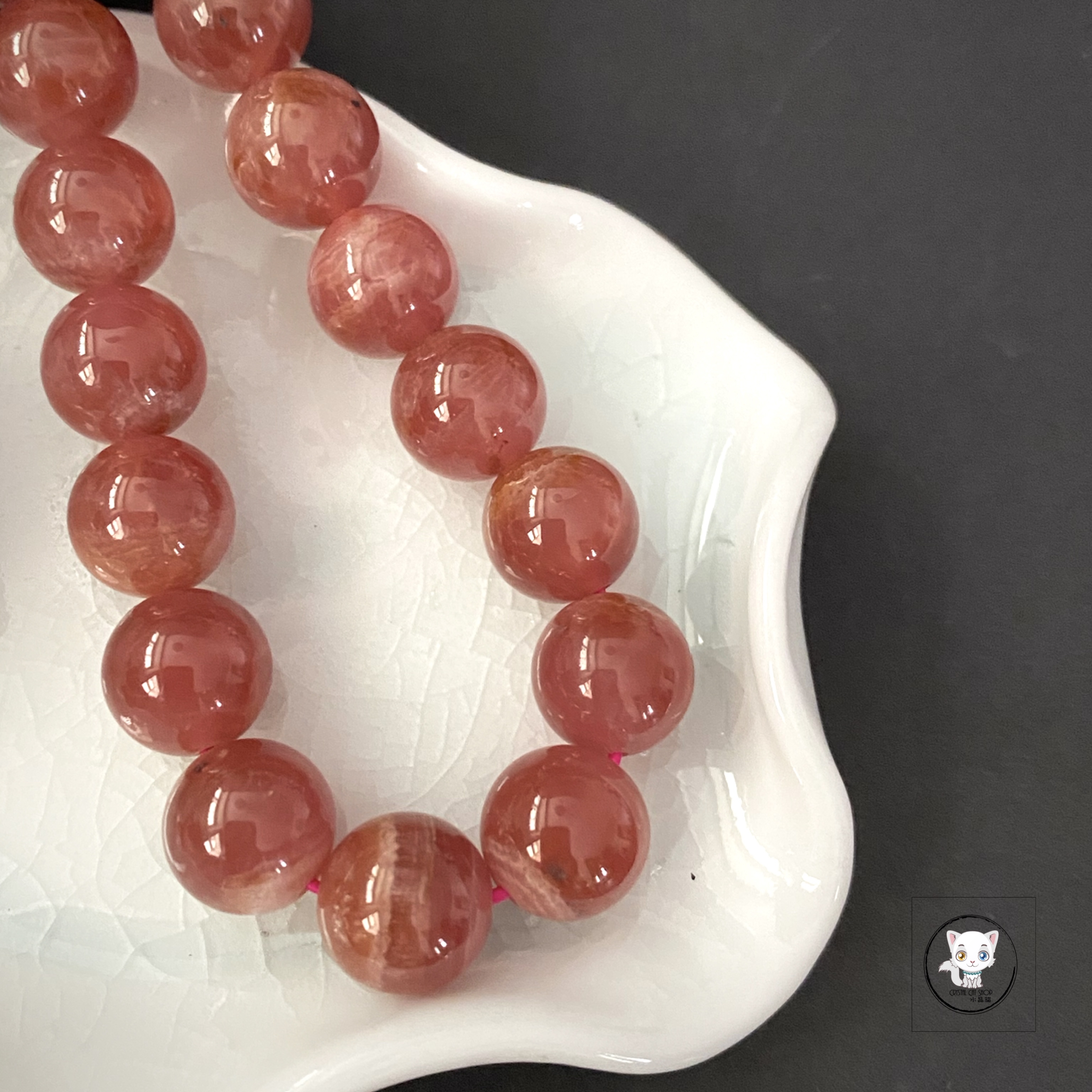 阿根廷紅紋石手鏈 11mm