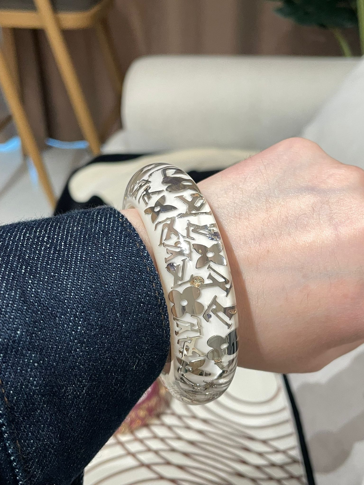 LV Inclusion Wide Bangle Bracelet 100%Authentic, 98%New