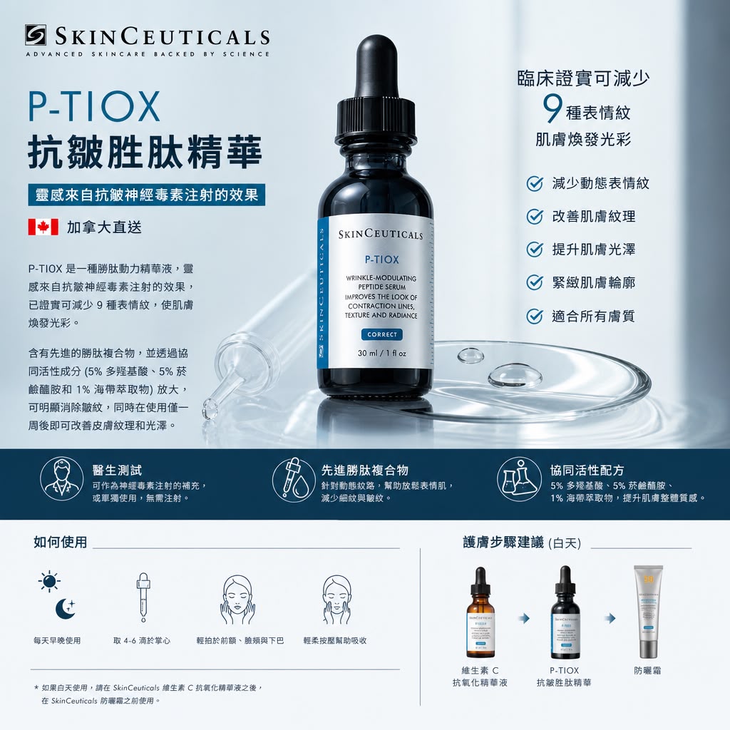 【SkinCeuticals】P-TIOX 抗皺胜肽精華30ml
