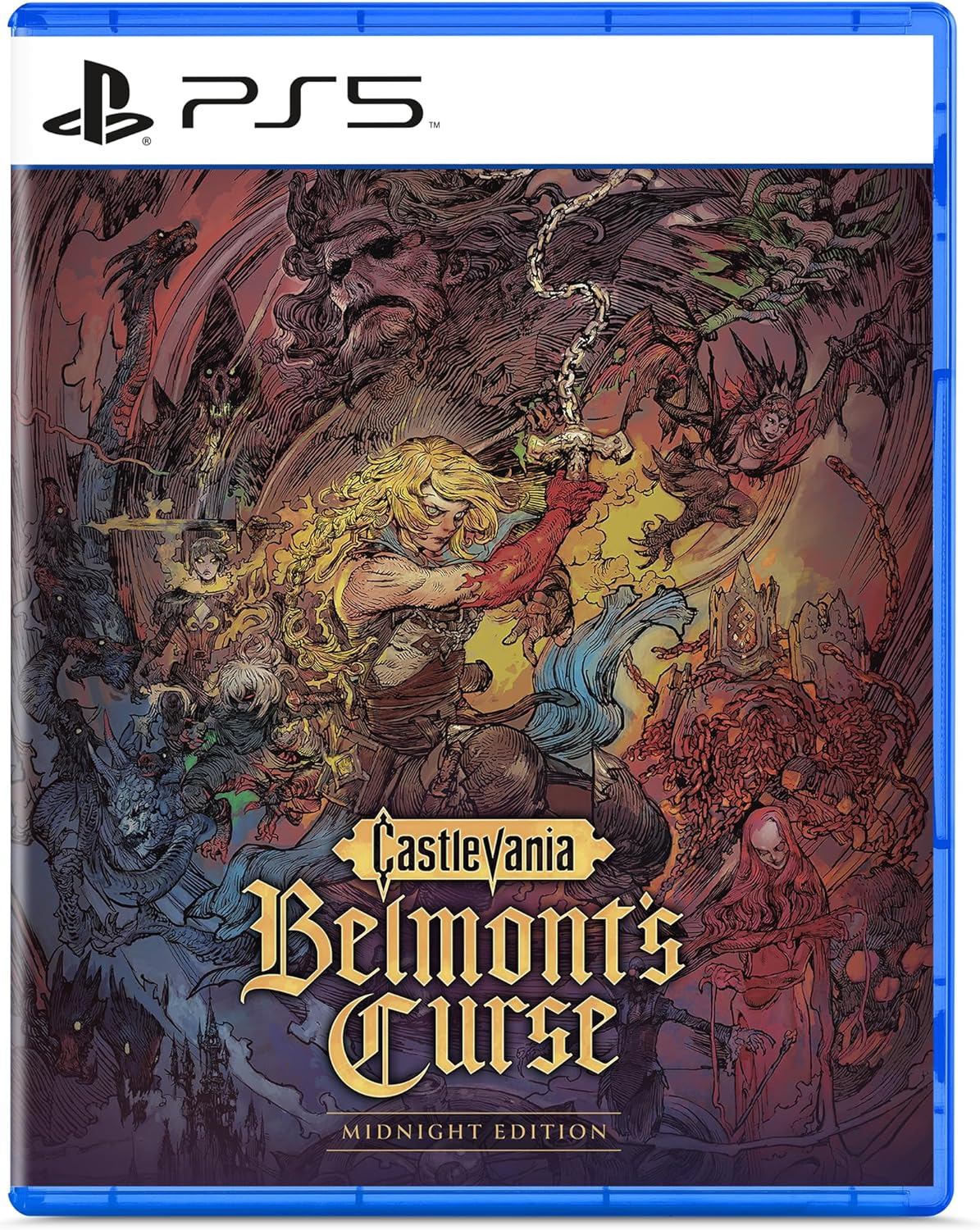 【預售 15/10】**日文封面** PS5 惡魔城：貝爾蒙特的詛咒 [午夜版] / Castlevania: Belmont's Curse [Midnight Edition] 中/英/日文  (日文封面) PS5-2814