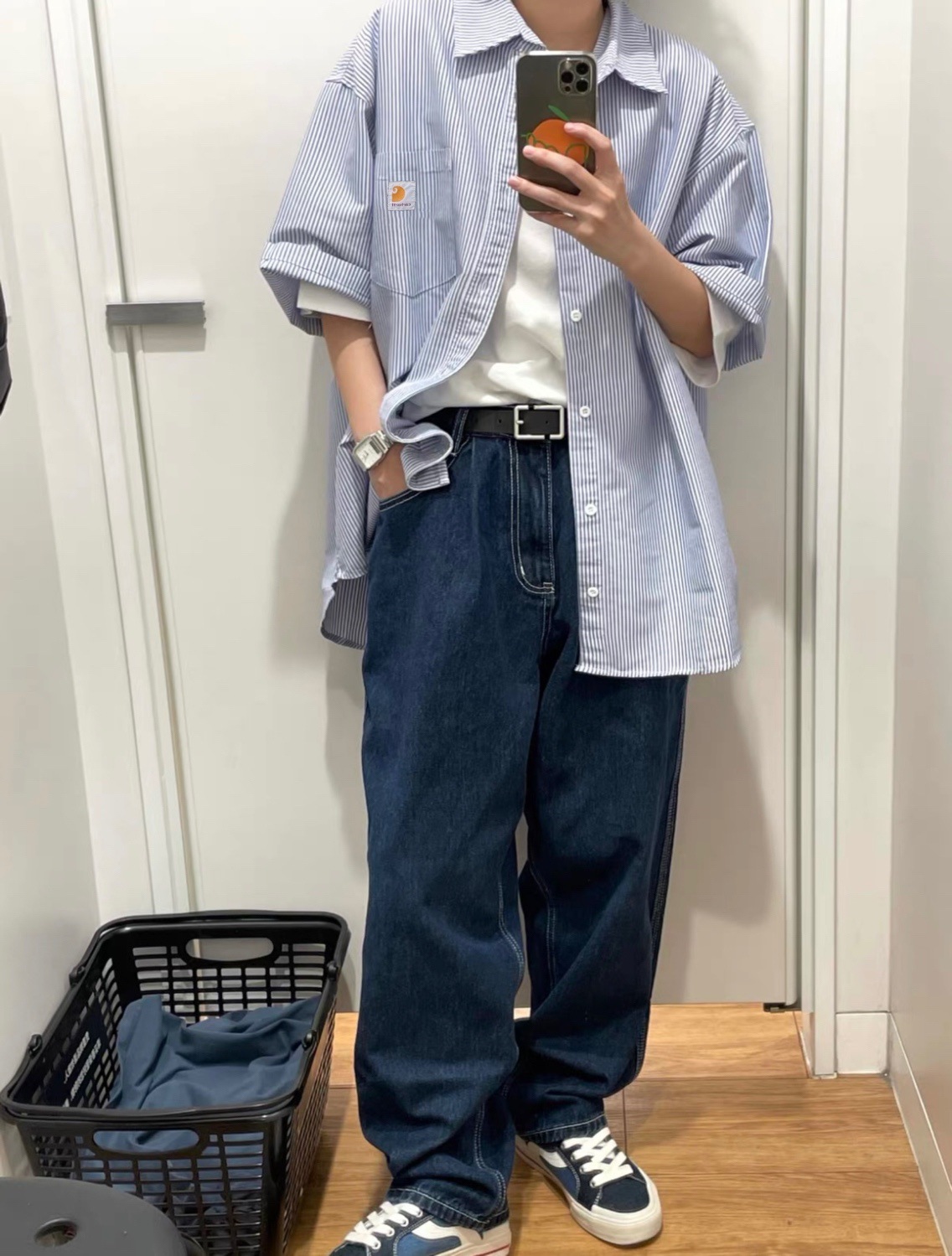 預訂 Car hartt 條紋短袖恤衫