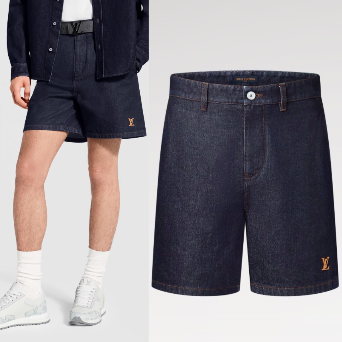 【頂級原單】LV Tailored Denim Shorts 精裁牛仔短褲