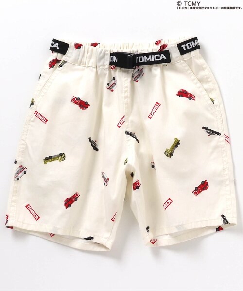 A0043 滿印車車白色短褲