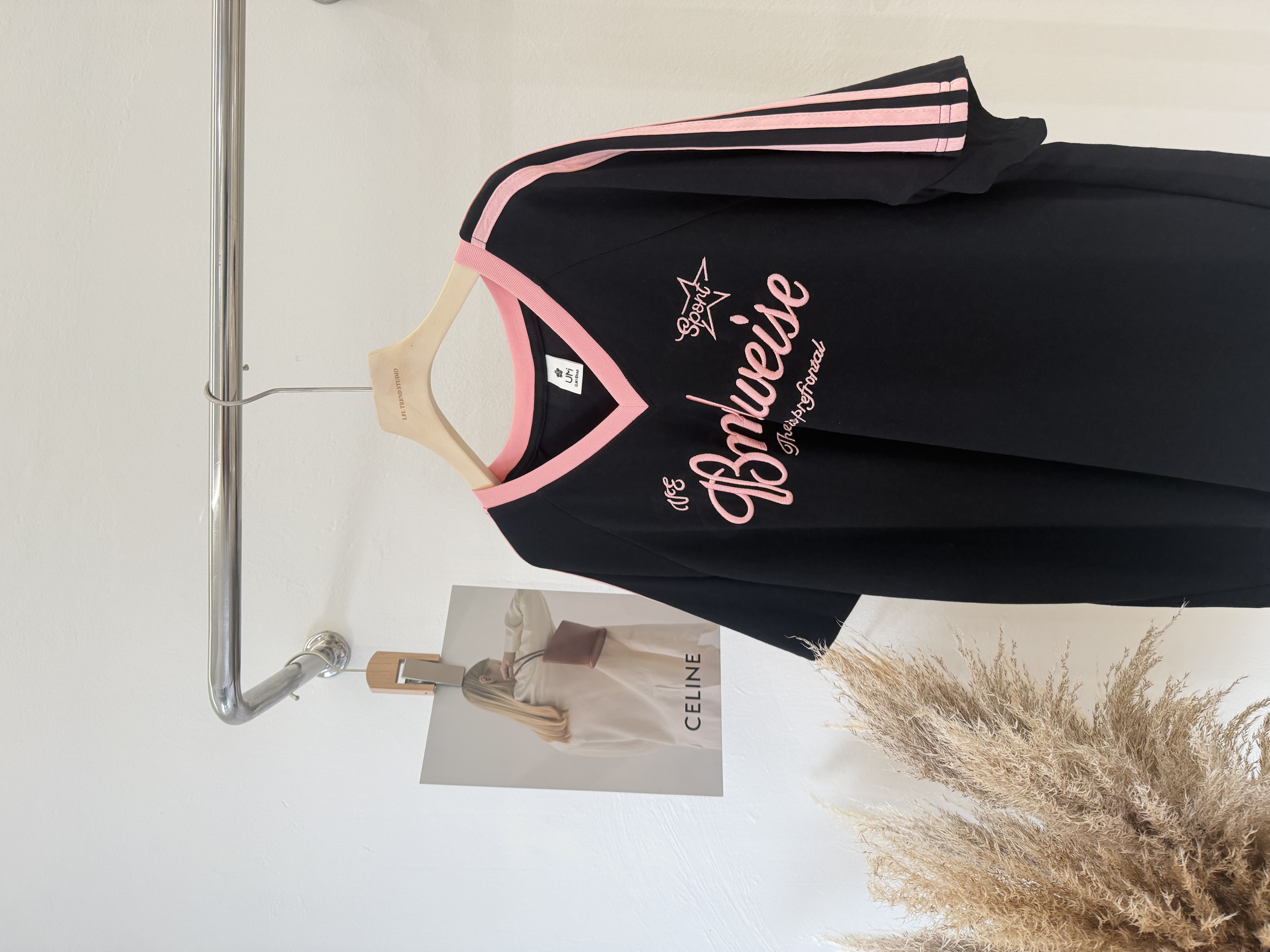 6583 爆款美式撞色字母短袖