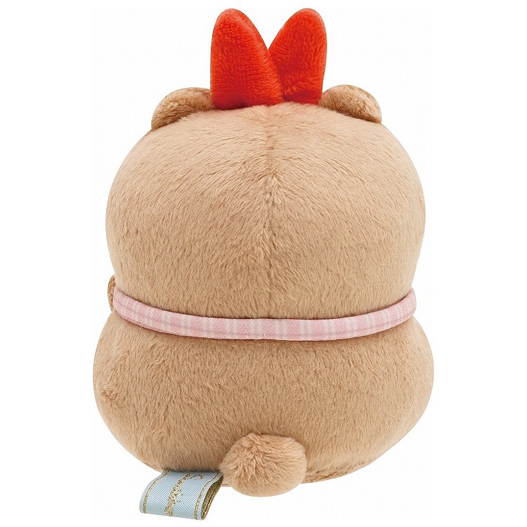 角落生物 - 白熊咖啡系列公仔 (粉紅色蝴蝶結炸蝦棕熊裝款)