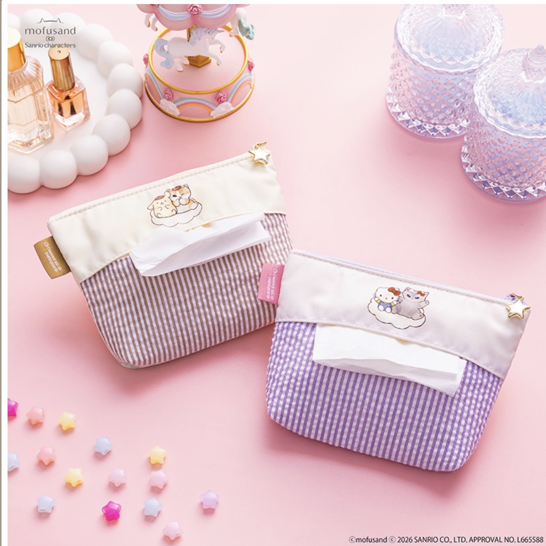 Mofusand 鯊魚貓 散子包紙巾套｜預訂