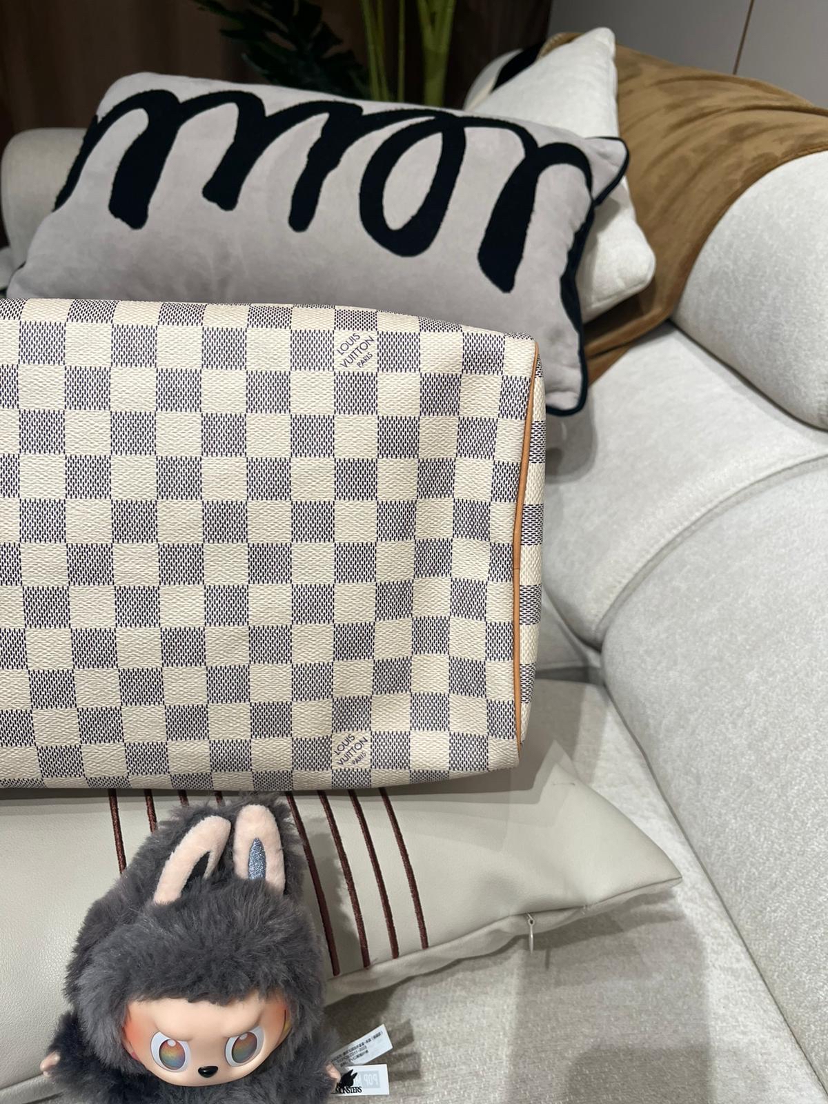 LV Speedy 30 白色棋盤格 100%Authentic, 98%New ✅Dust Bag