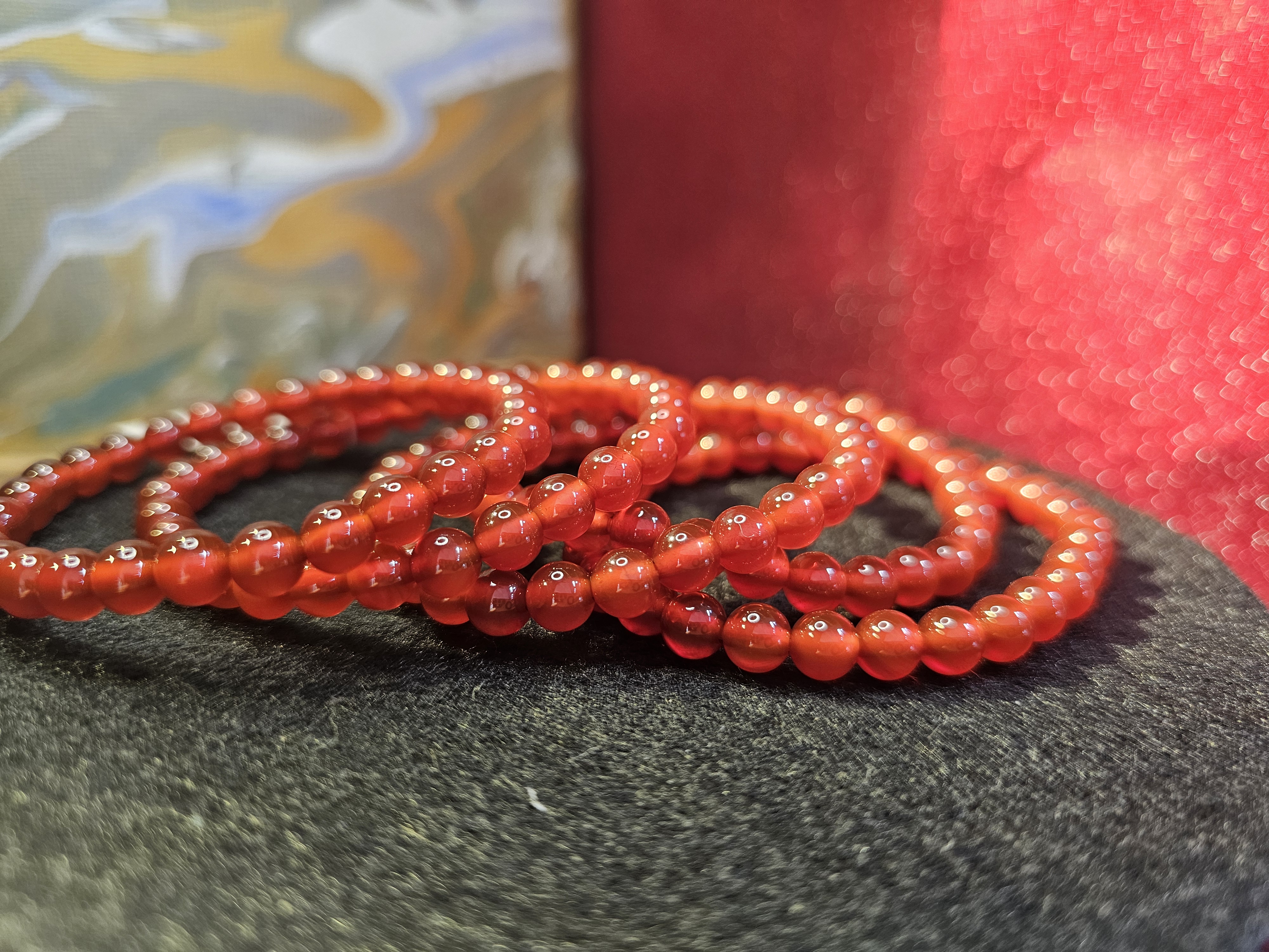紅瑪瑙手串(Carnelian)