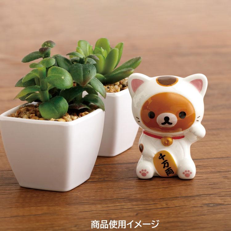 鬆弛熊陶瓷招財貓