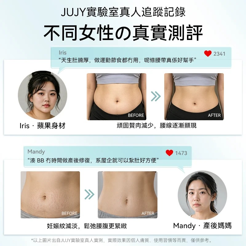 日本JUJY| 無線穿戴式EMS變頻電流長短雙帶多部位燃脂塑形腰帶 ｜原裝行貨一年保養(訂貨4-7天)