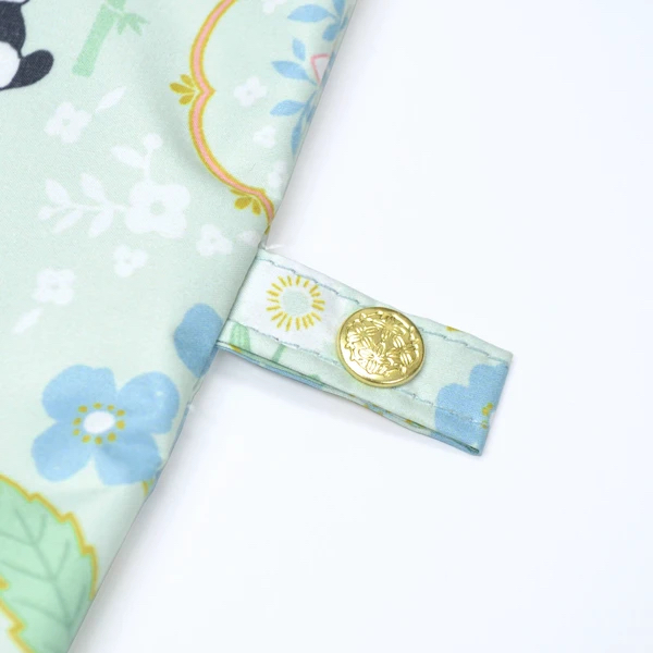 日本花文樣50cm熊貓輕量迷你傘