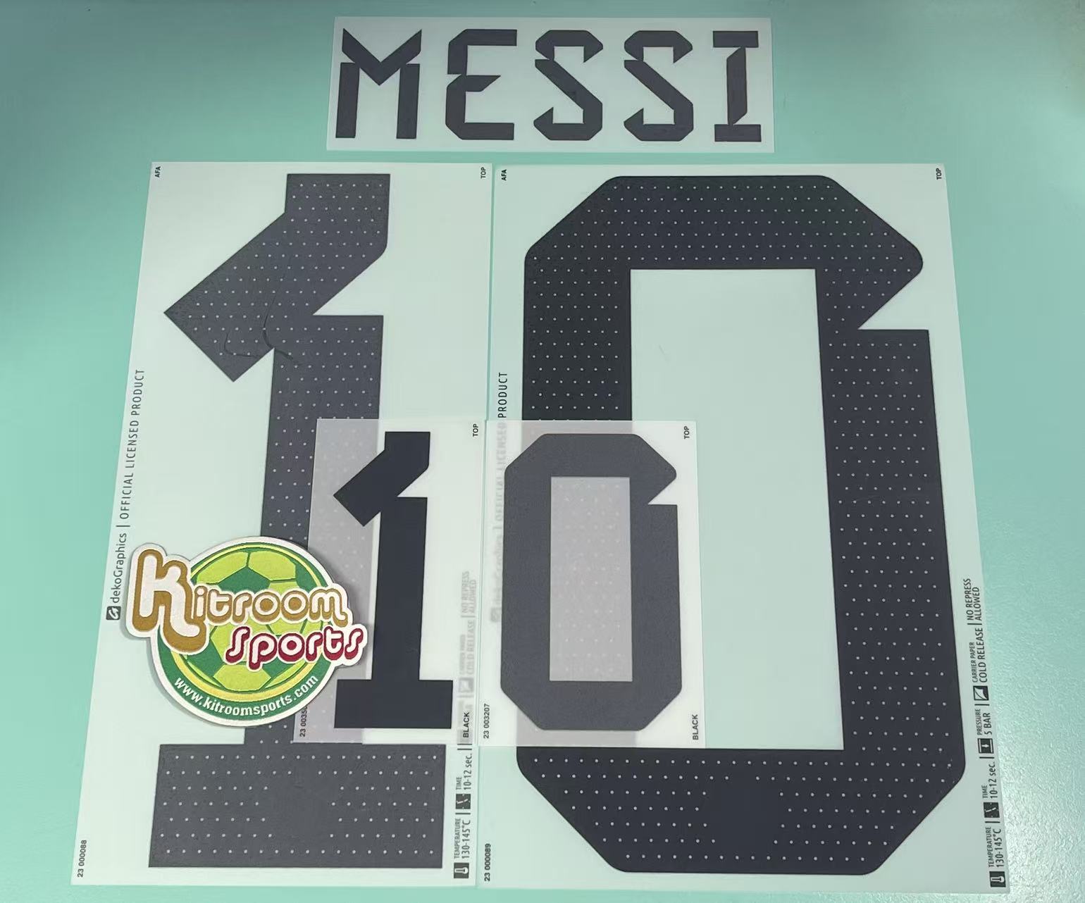 2022 Argentina Home Nameset #10 MESSI